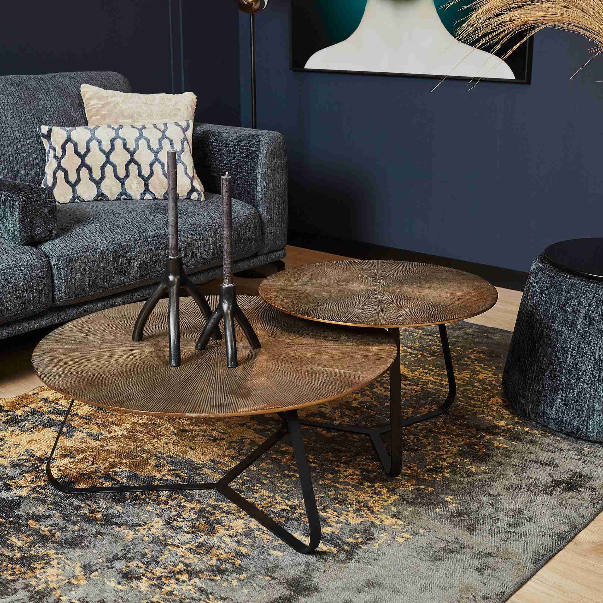 Starfurn salontafel Kate – brons – 60x60x40cm
