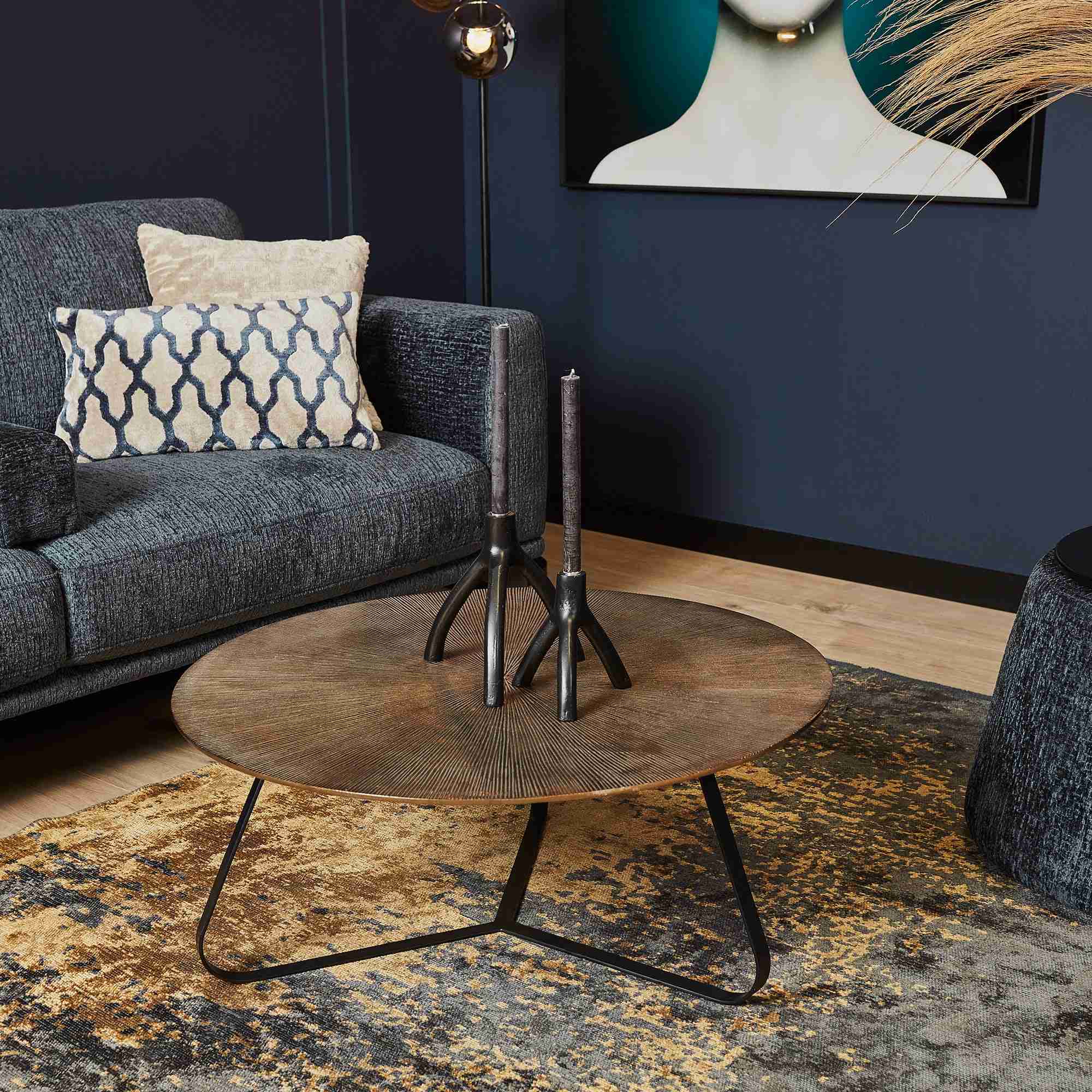 Starfurn salontafel Kate – brons – 80x80x35cm