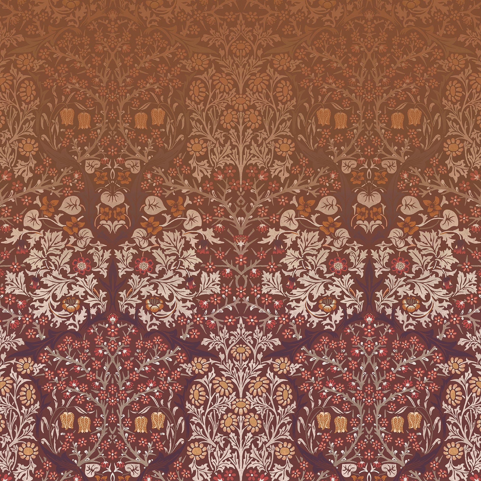 William Morris at Home Fotobehang – Blackthorn Red – 400×250 cm