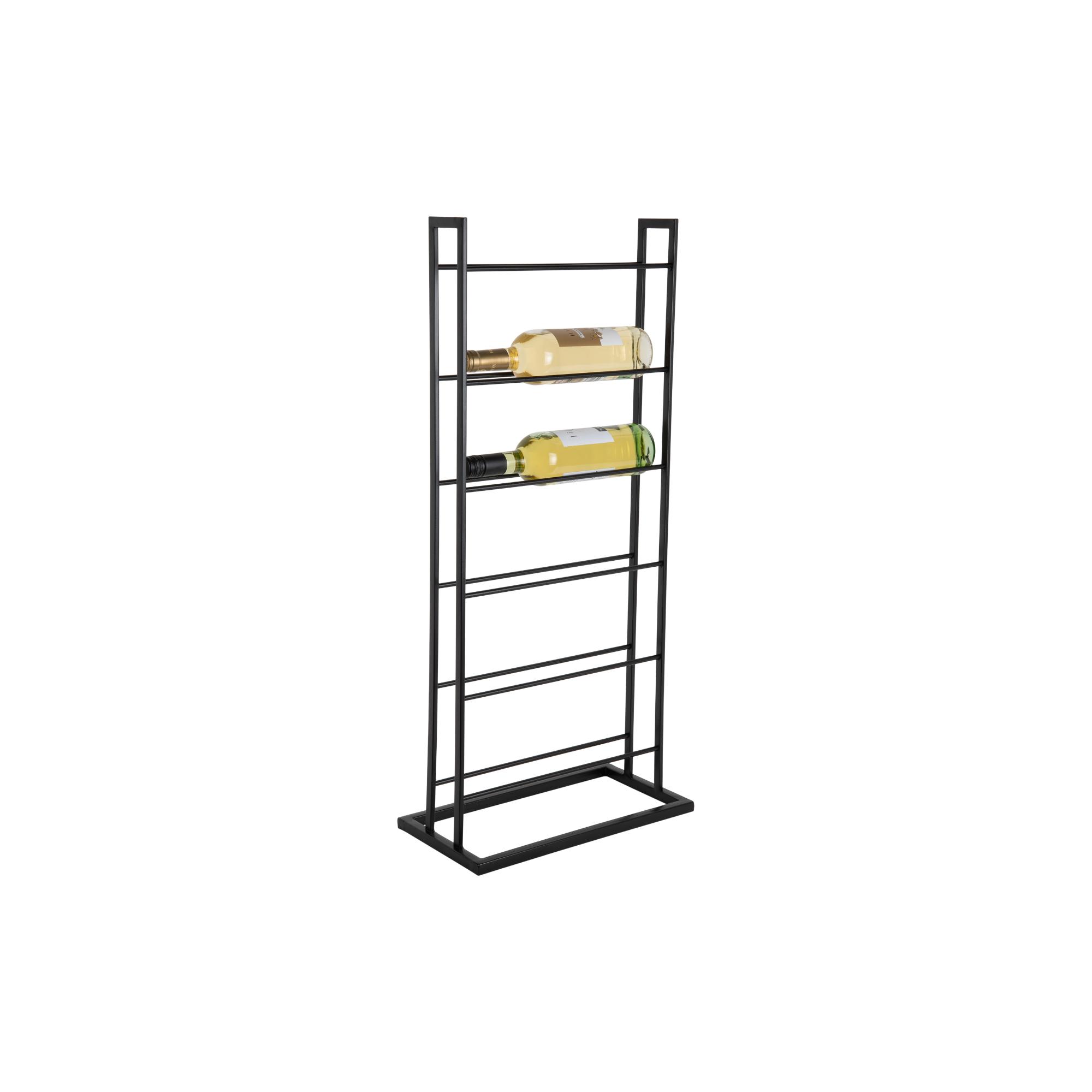 Present Time wijnrek Single Floor – zwart – 38x20x84.5cm – Vaderdag –