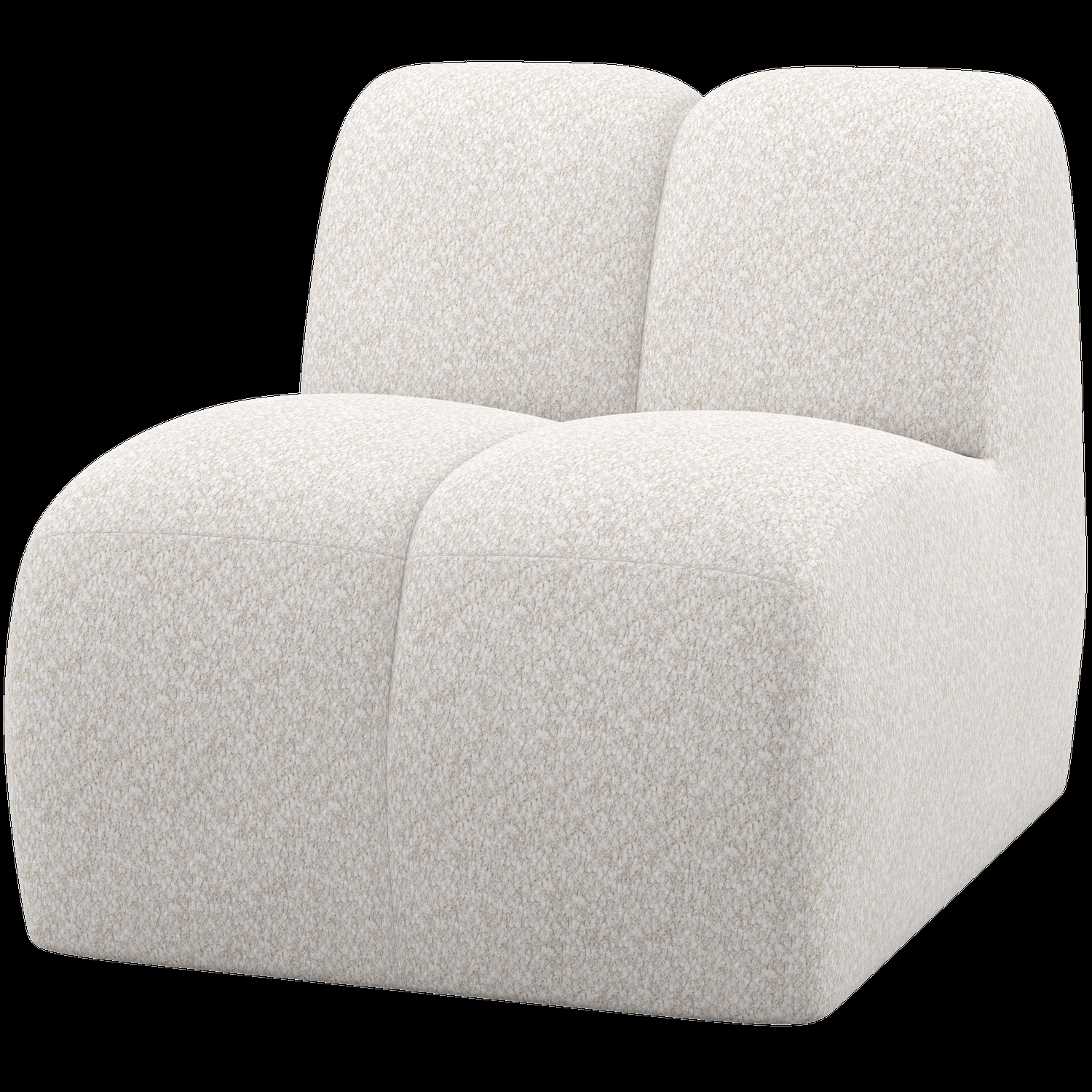 WOOOD 1-zits element Mojo – Wollig – Ecru – 74x84x97