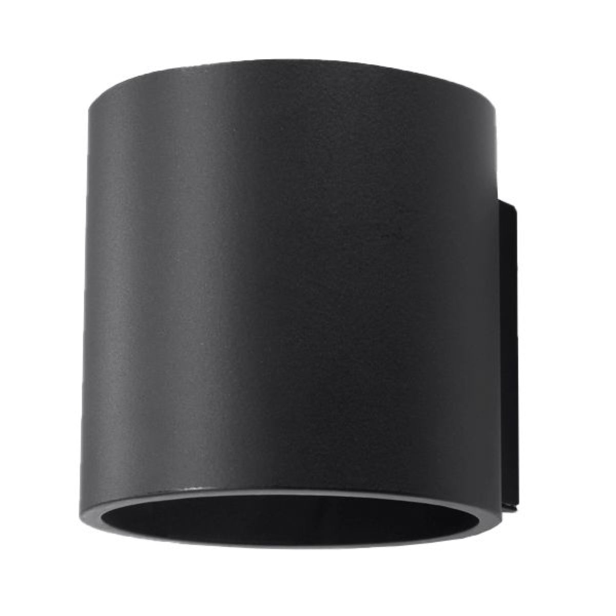 Sollux wandlamp Orbis – 1 lichts – 12 x 10 cm – zwart