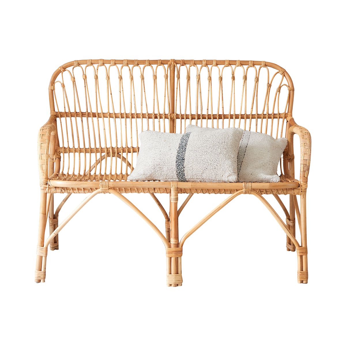 Tikamoon Ondine – Natuurlijke rotan tuinbank – Naturel