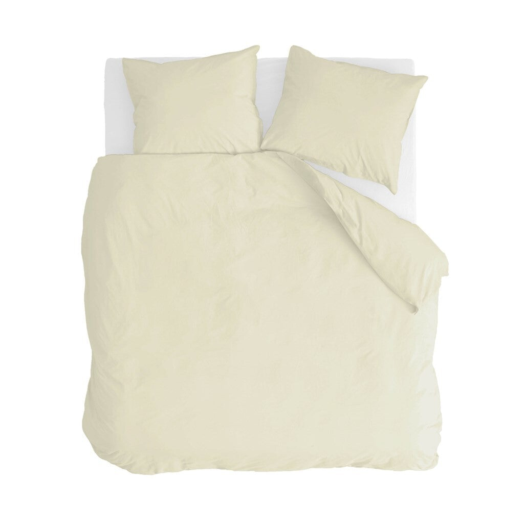 Walra – Dekbedovertrek Vintage Cotton – 240×220 cm – Geel