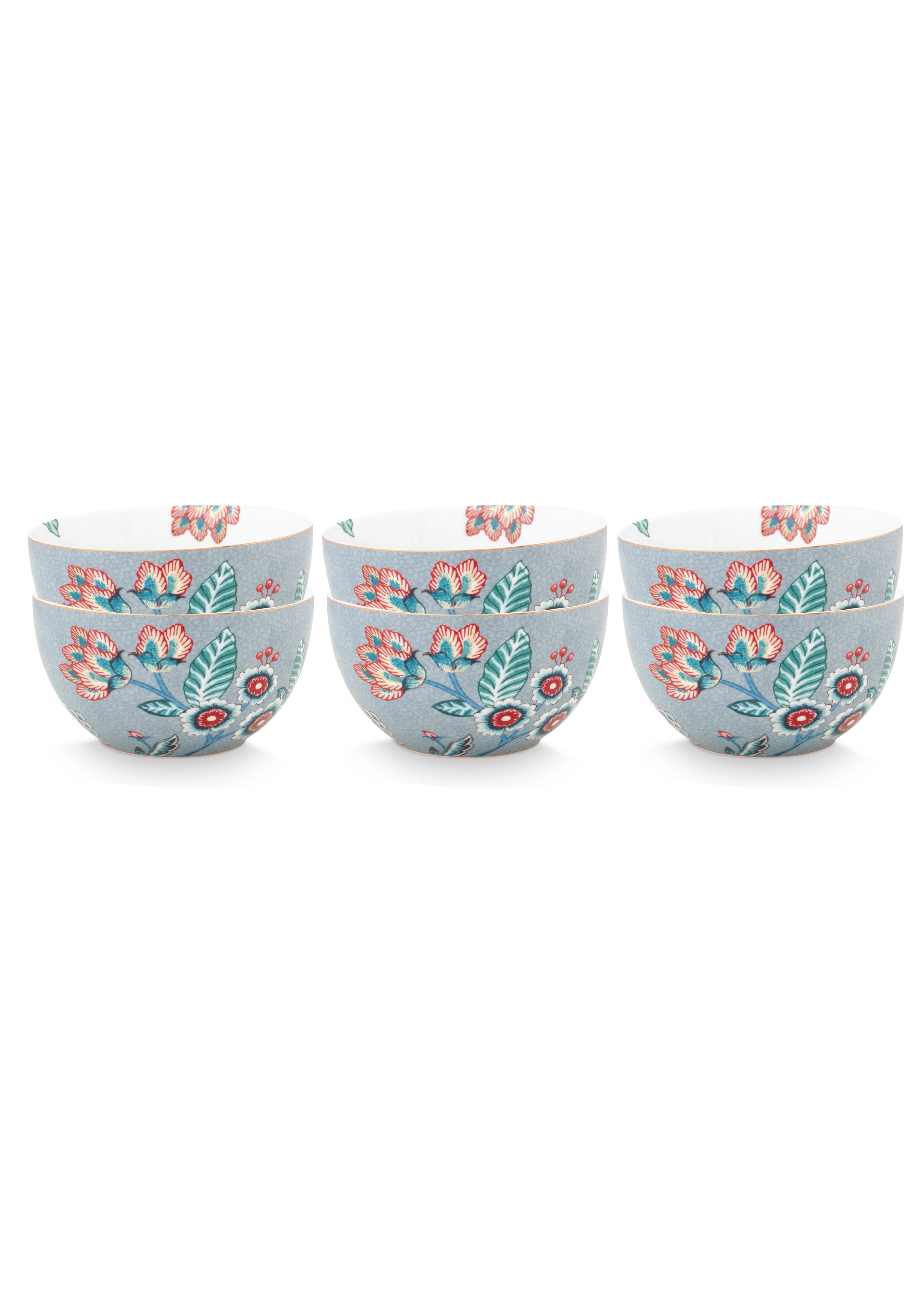 Pip Studio – Flower Festival Kommen – Servies set van 6 – 12cm