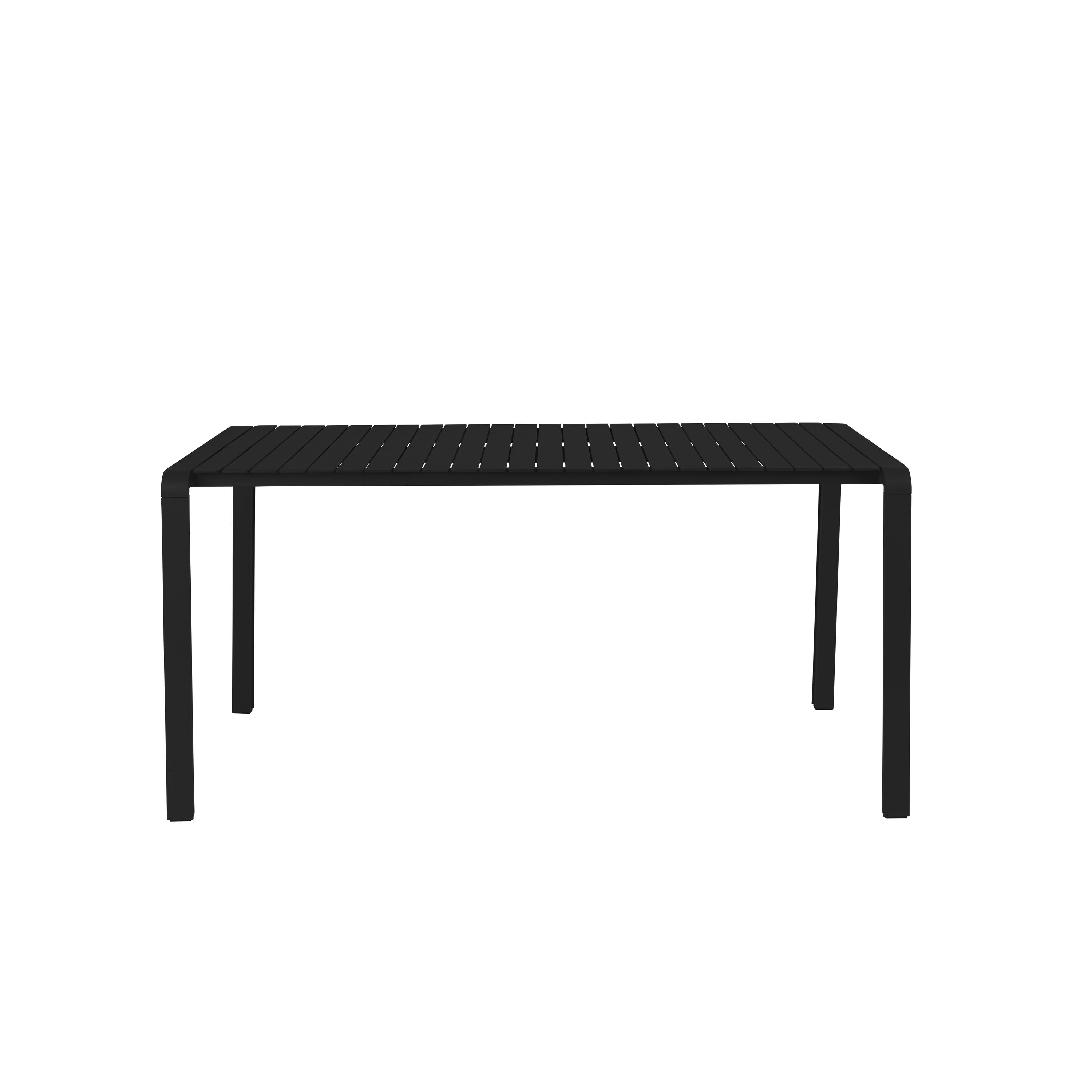 Zuiver Vondel Tuintafel 168,5×87 cm Aluminium Zwart