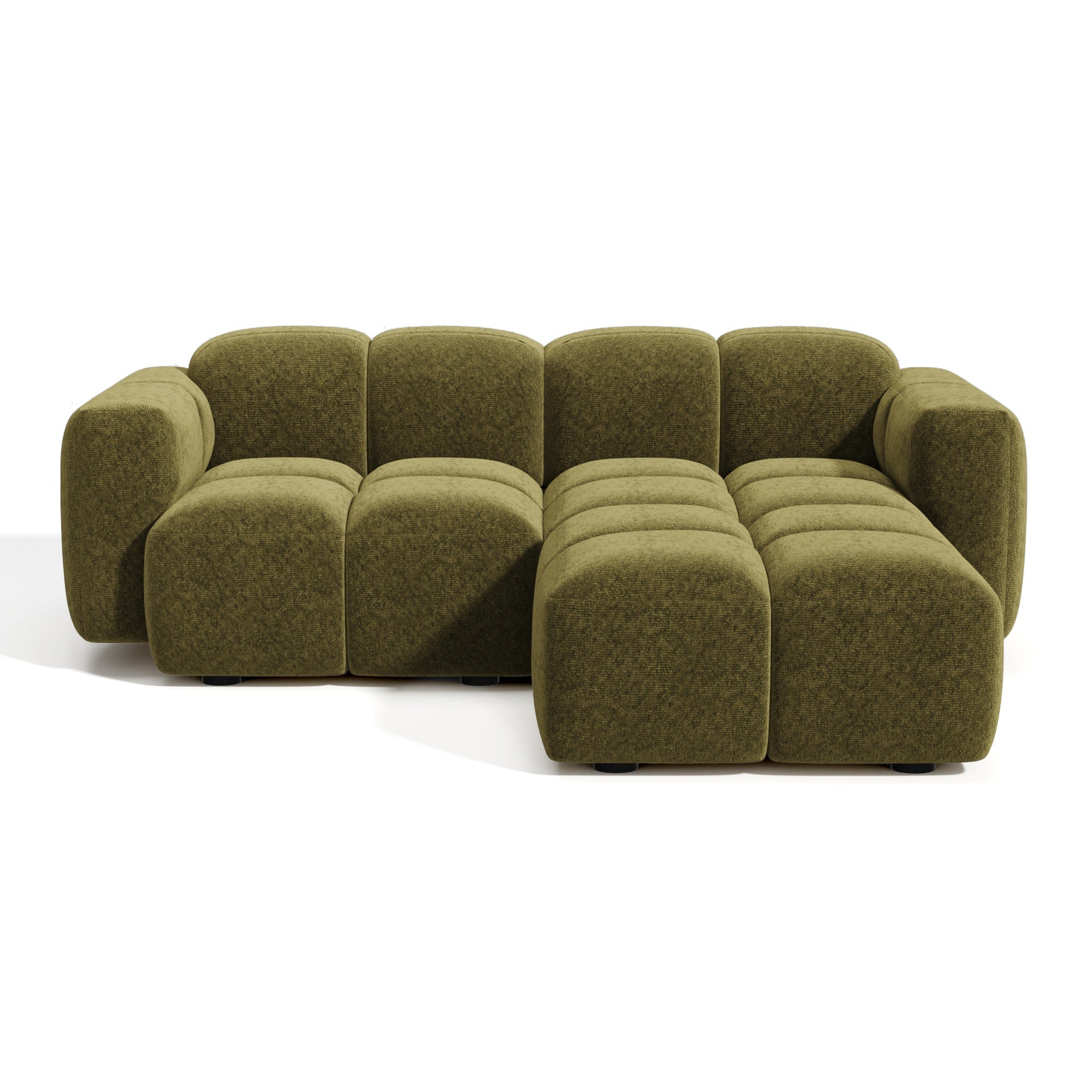 Premium Interiors – Modulaire bank MOSS – fluweel met structuur 180cm
