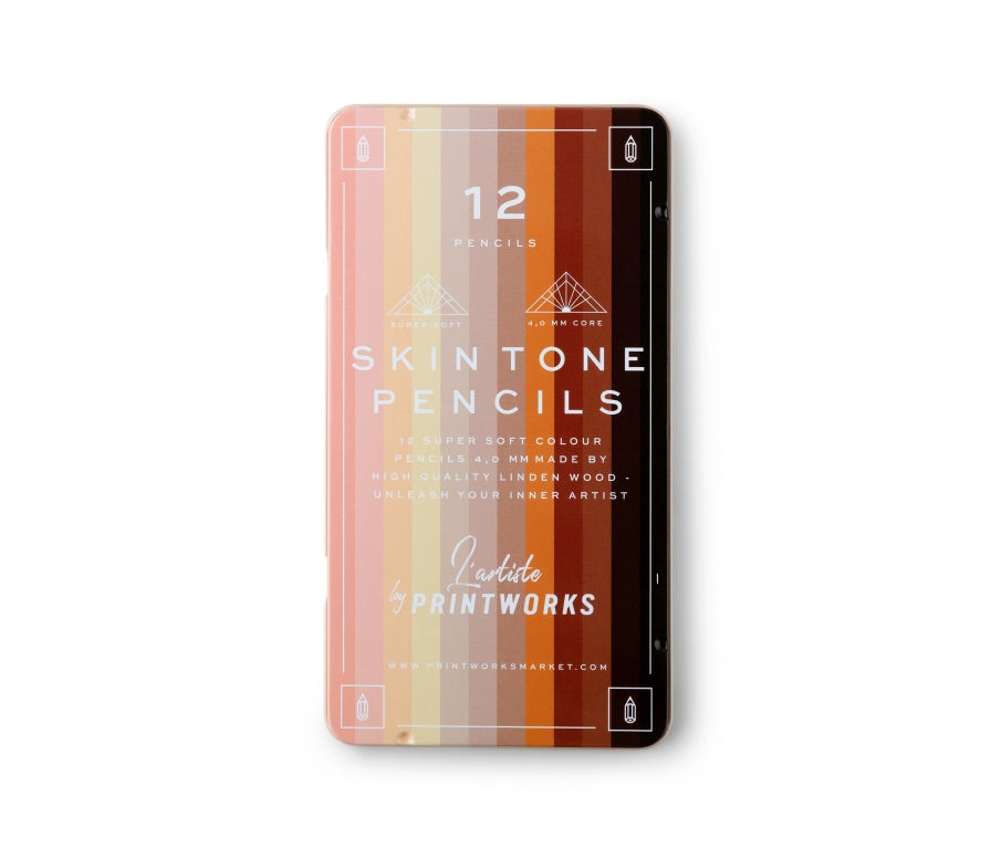 Printworks 12 Kleurpotloden – Huidskleur / Skintone