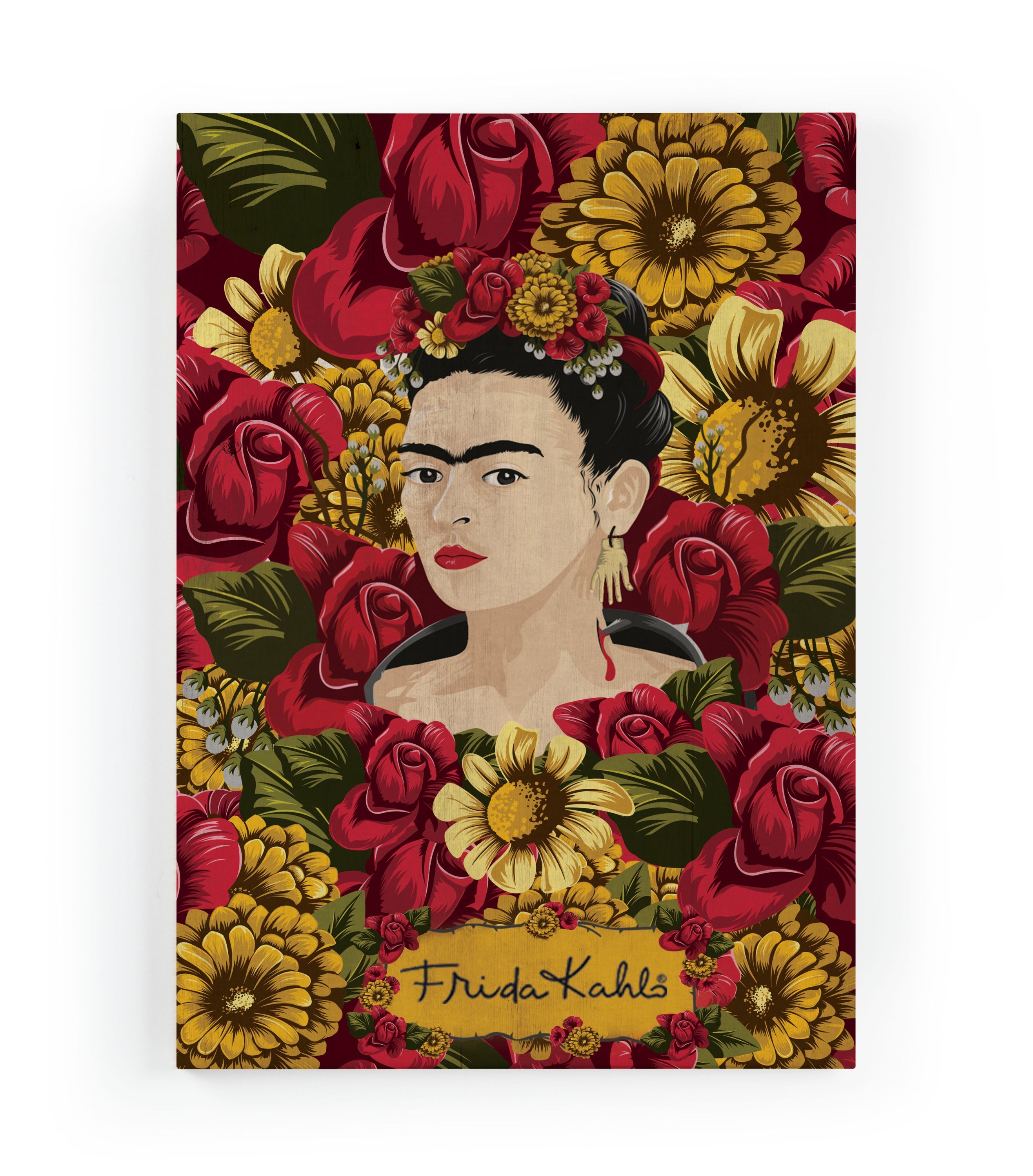 Canvas 60×40 Afdruk Frida’s Bloemen
