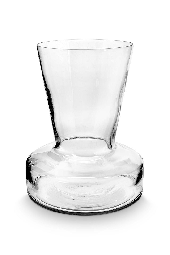 vtwonen Glazen Trompet Vaas – Woondecoratie – Transparant – 16x19cm