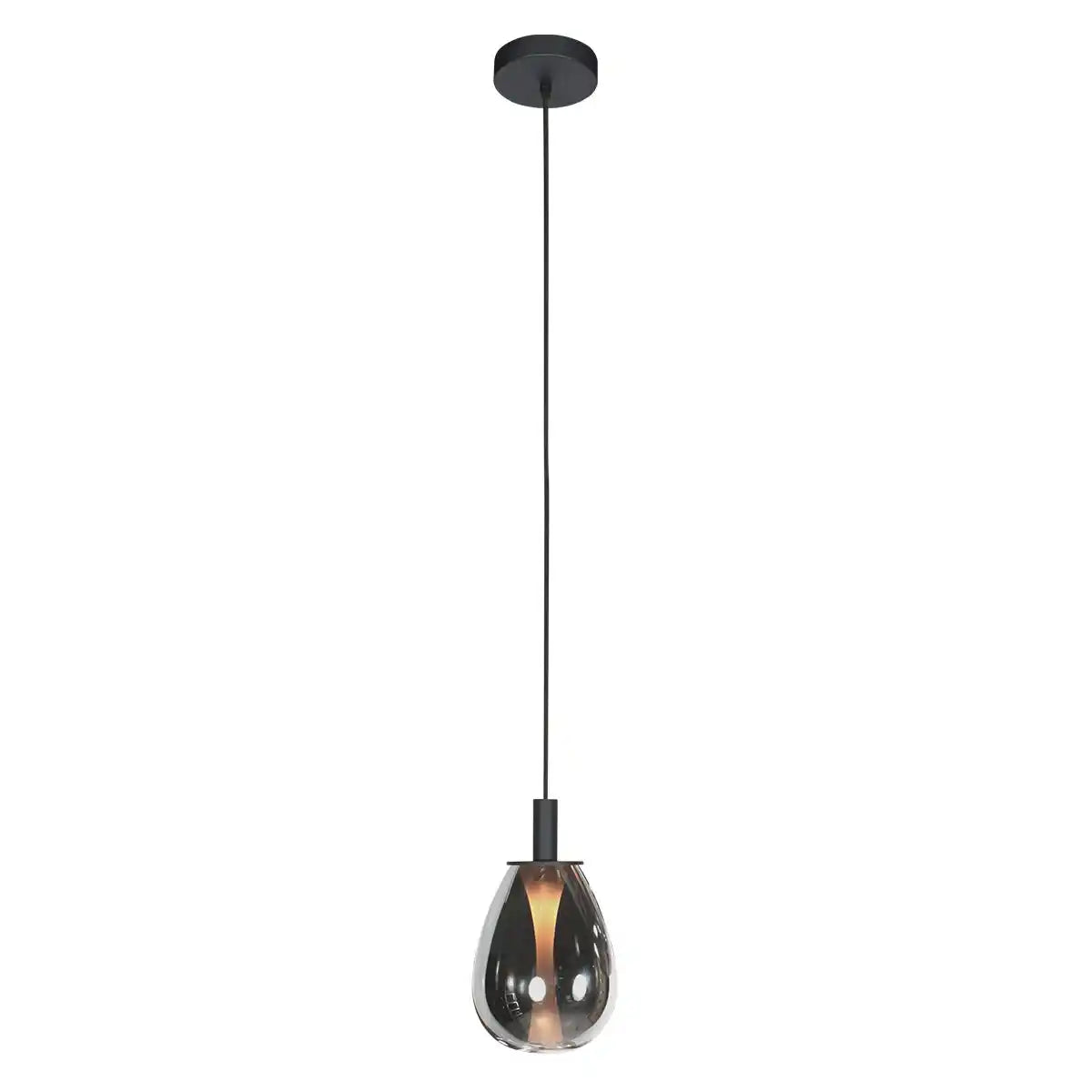 Steinhauer hanglamp Glimsy – 1 lichts – 14.5 x 190 cm – zwart