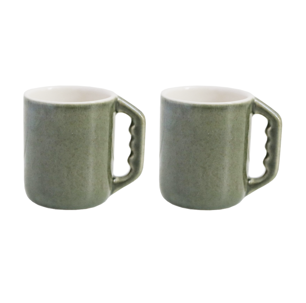 Return to Sender Espresso kopjes – Groen – Set van 2