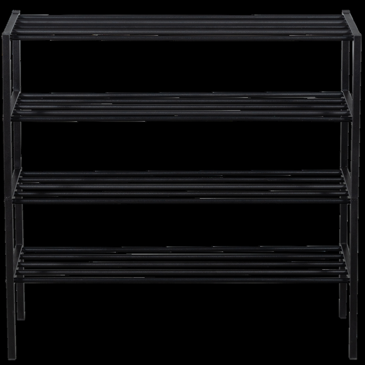 WOOOD schoenenrek Ferro – Metaal – Zwart – 80x85x35