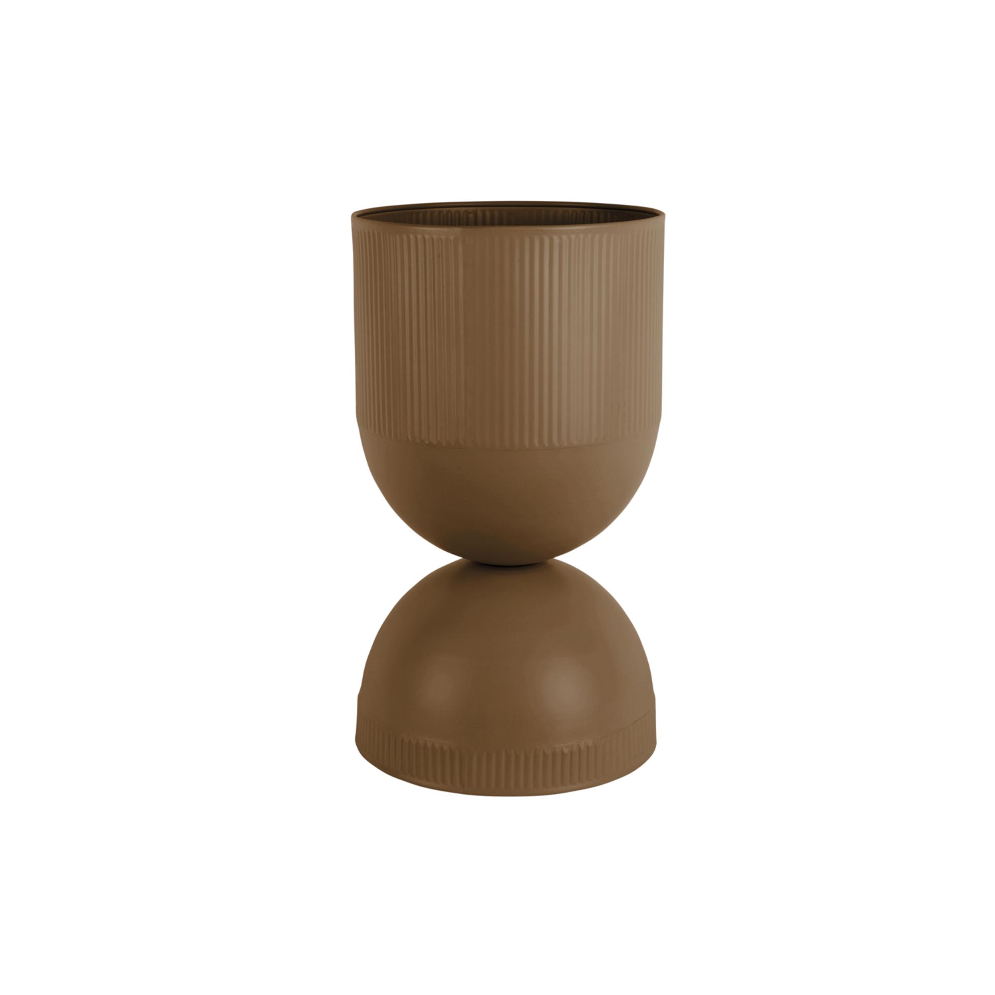 Present Time bloempot Tonar Large – bruin – Ø25.5cm