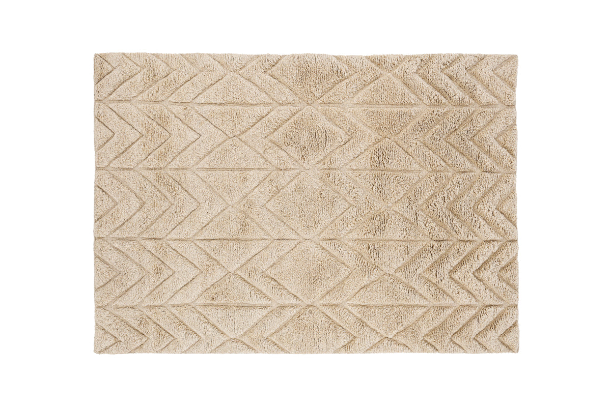 Rebellenclub Vloerkleed Puglia – beige – 300 x 200 cm
