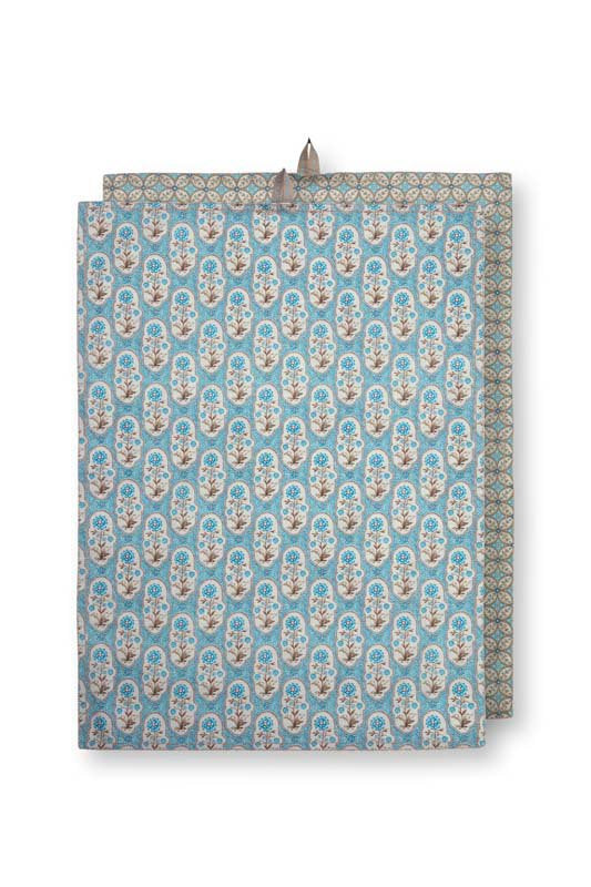 Pip Studio Theedoek – Blooming Tales – Khaki – Set van 2