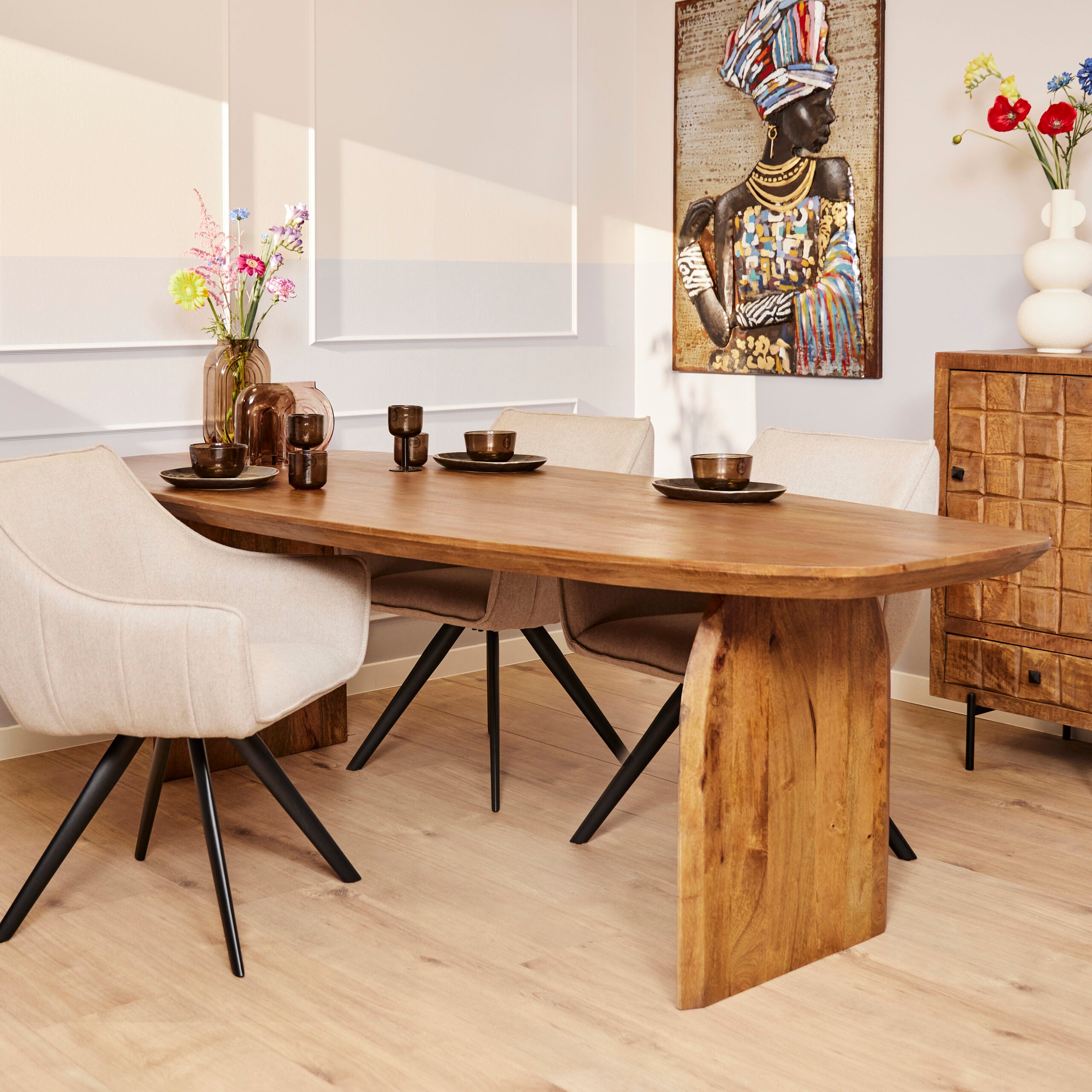 Starfurn eettafel Tense – bruin – 100x300x76cm