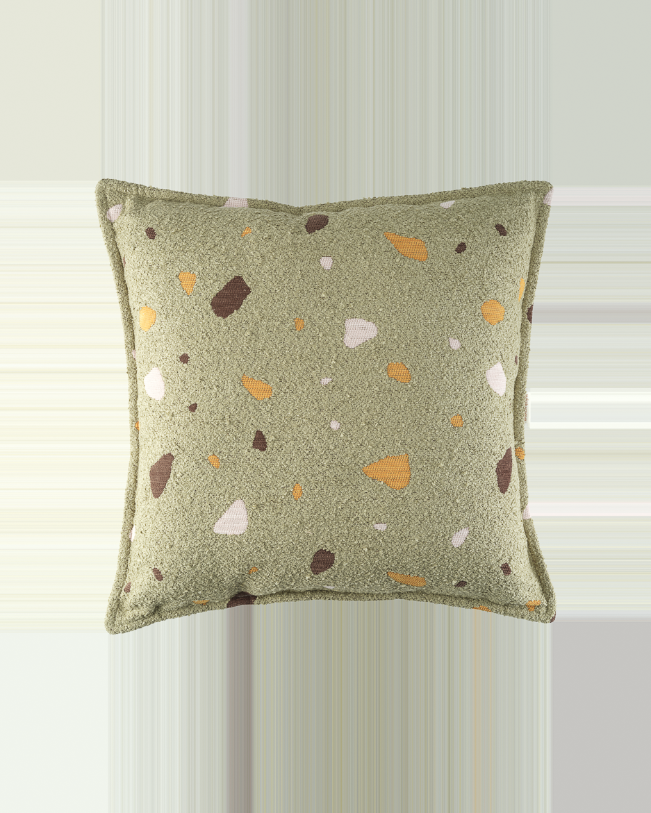 Wigiwama Terrazzo Blok Kussen – Groen