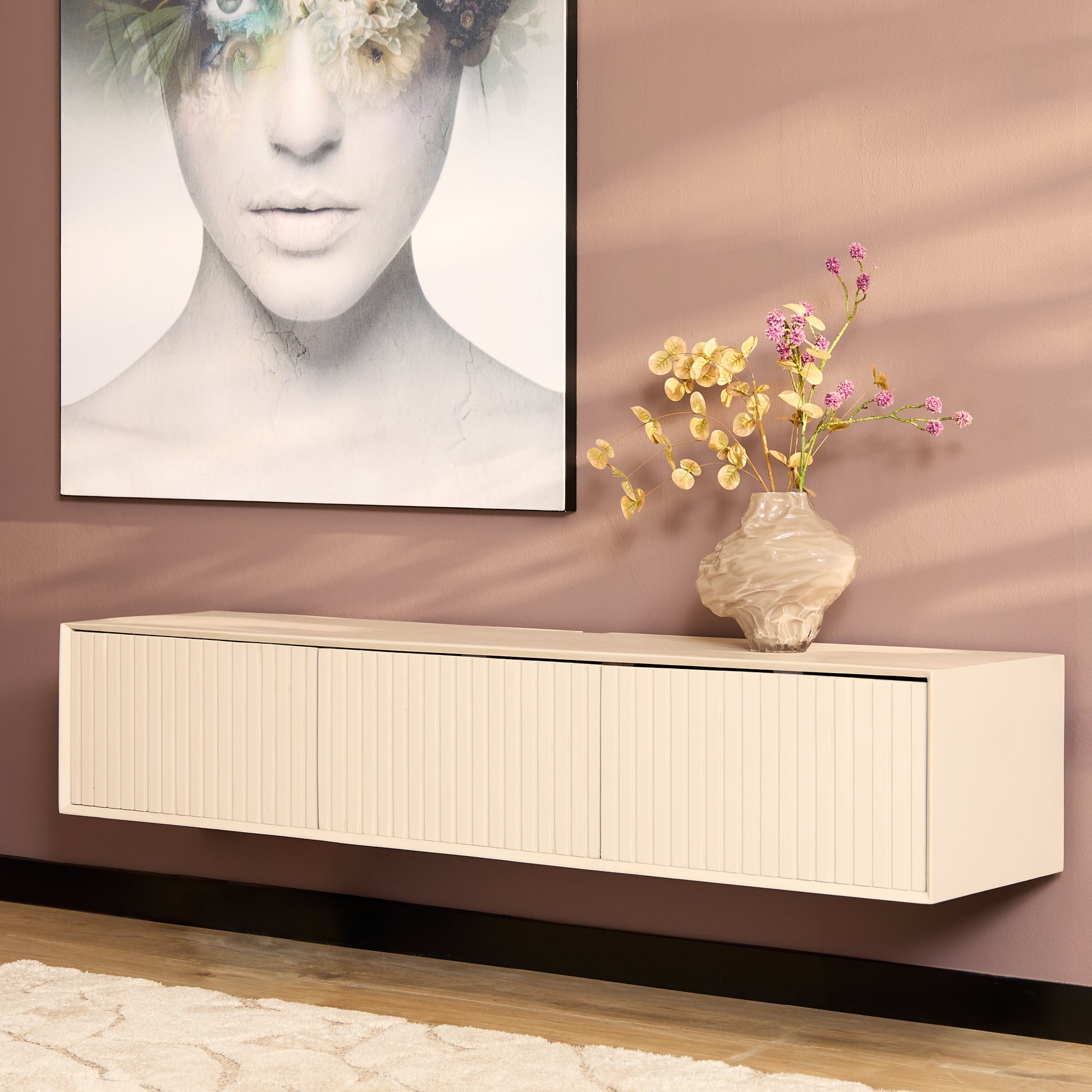 Starfurn tv meubel Madison – beige – 35x160x30cm