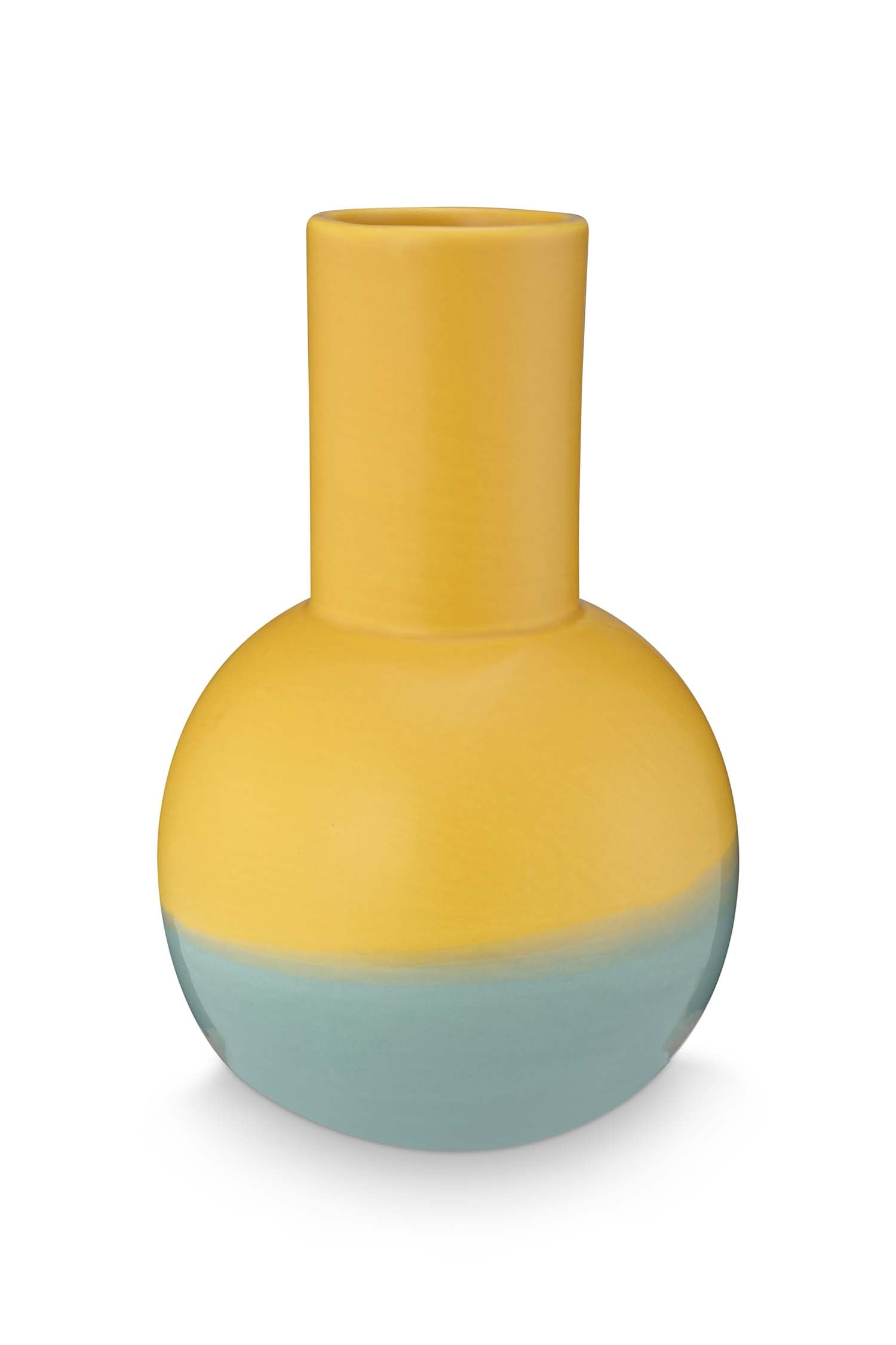vtwonen – Vaas – Bloemenvaas – Keramiek – Lichtblauw – 14cm