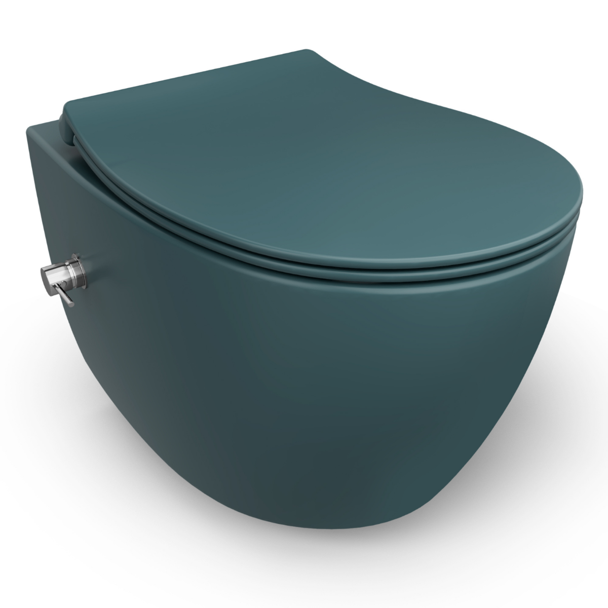 Isvea Wc Toilet Badkamer Hangend Bidet Petrol Groen Inclusief Softclos