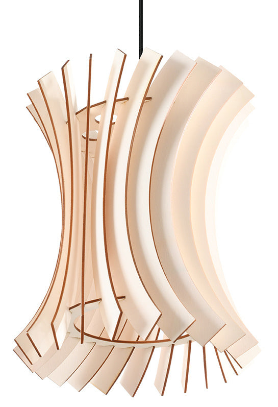 Sollux hanglamp Oriana – 1 lichts – 30 x 90 cm – bruin