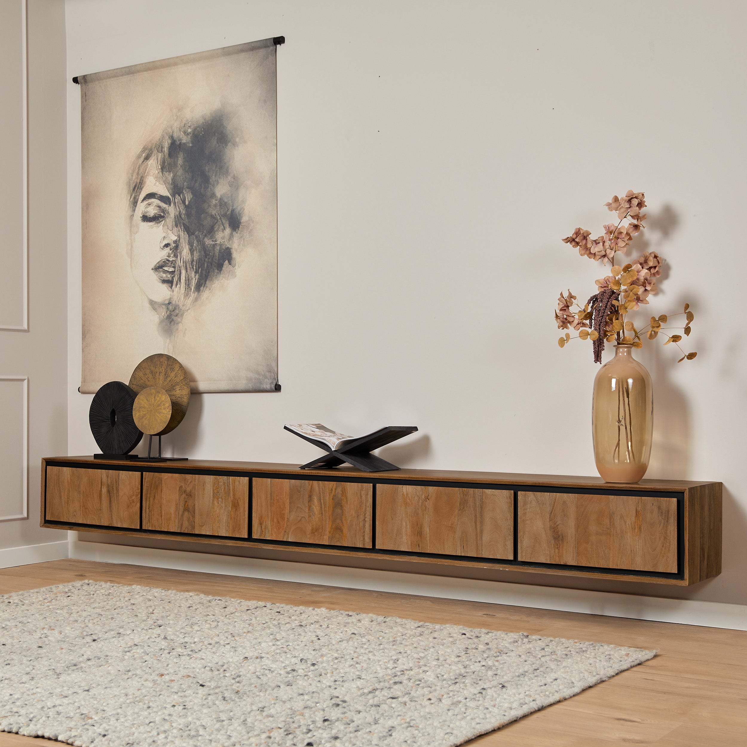 Starfurn tv meubel RichWood – bruin – 35x280x30cm