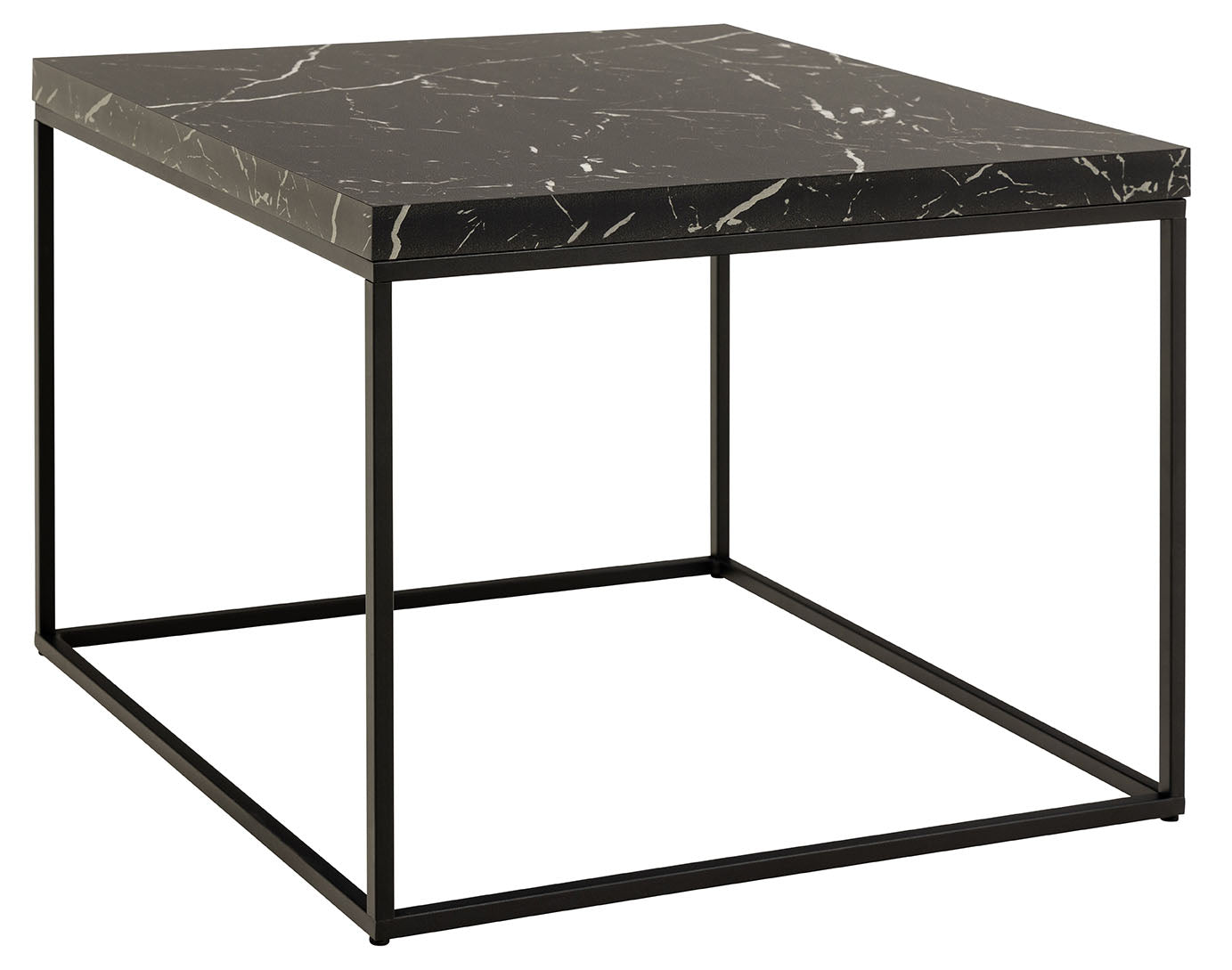 BRAM Salontafel Jolyn – 60 x 60cm – Zwart Marmer Look