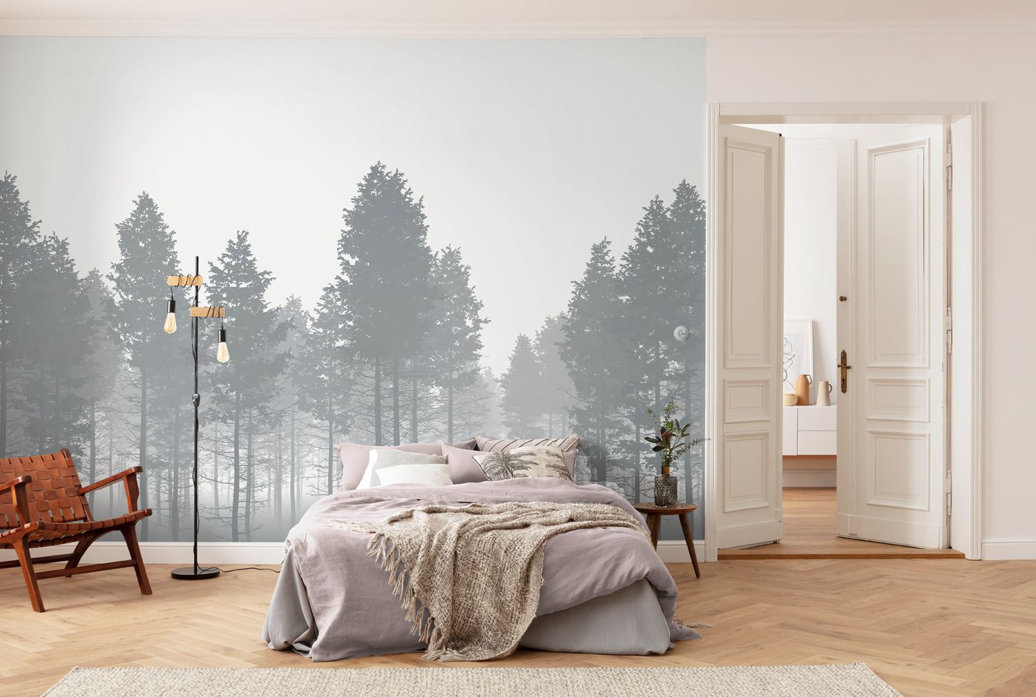 Komar fotobehang bomen grijs – 350 x 250 cm – 611641