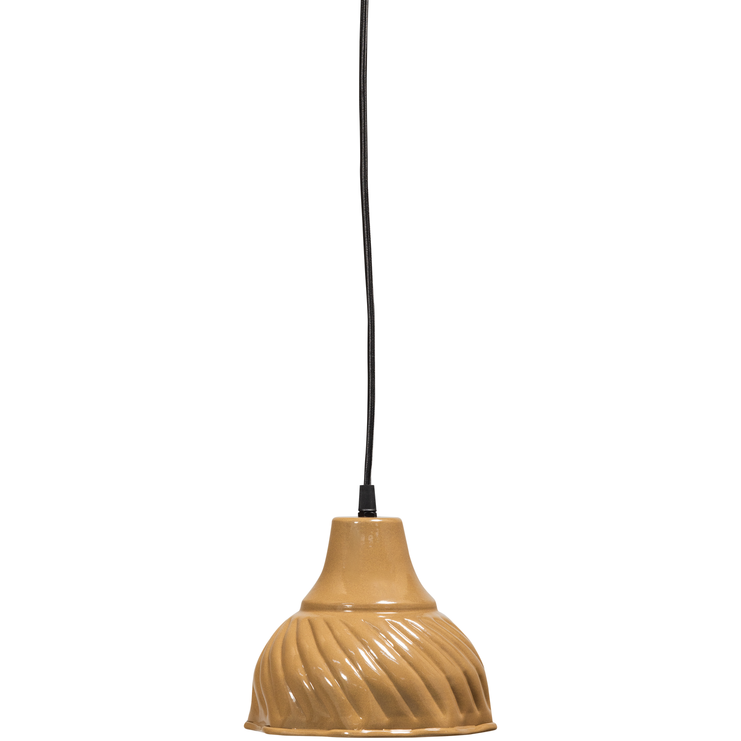 WOOOD hanglamp Arleso – Metaal – Honinggeel – 18x16x16