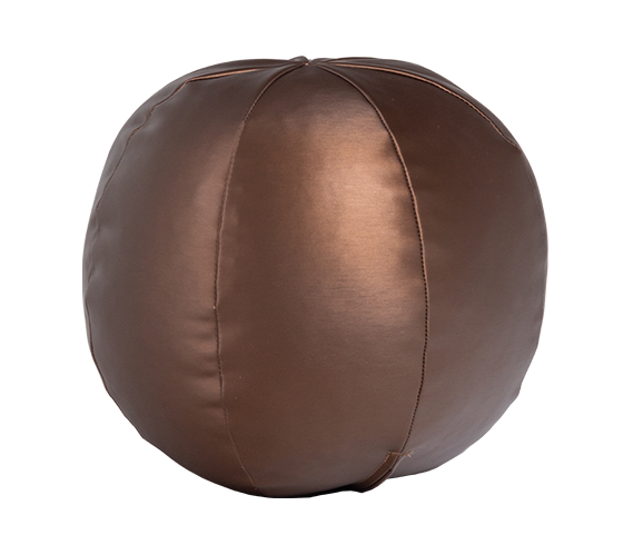 WOOOD bal kussen klein Rodeo – Metallic – Warm Bruin – 30x30x30