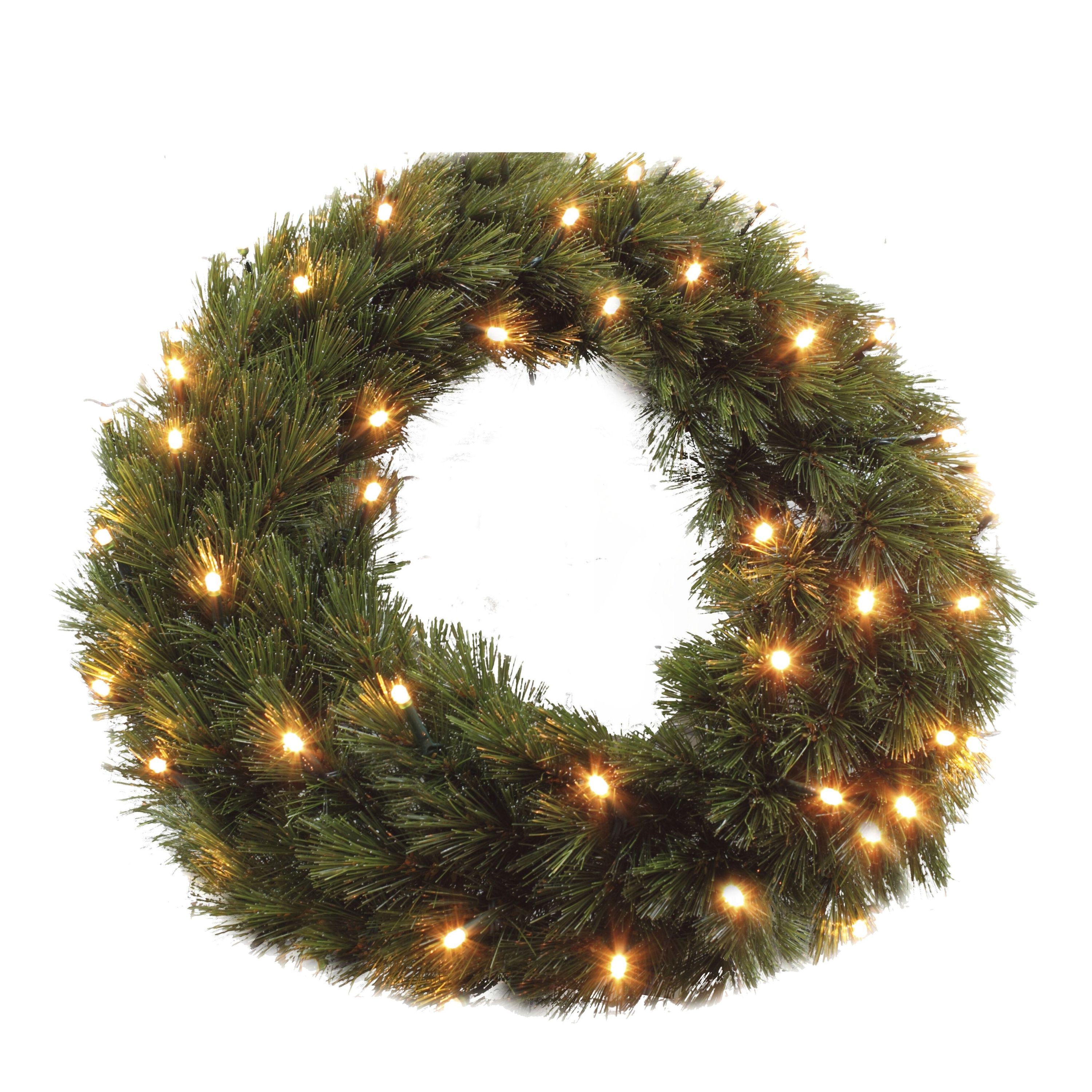 Triumph Tree Forest Frosted Kerstkrans met LED Verlichting – Kerst Kra