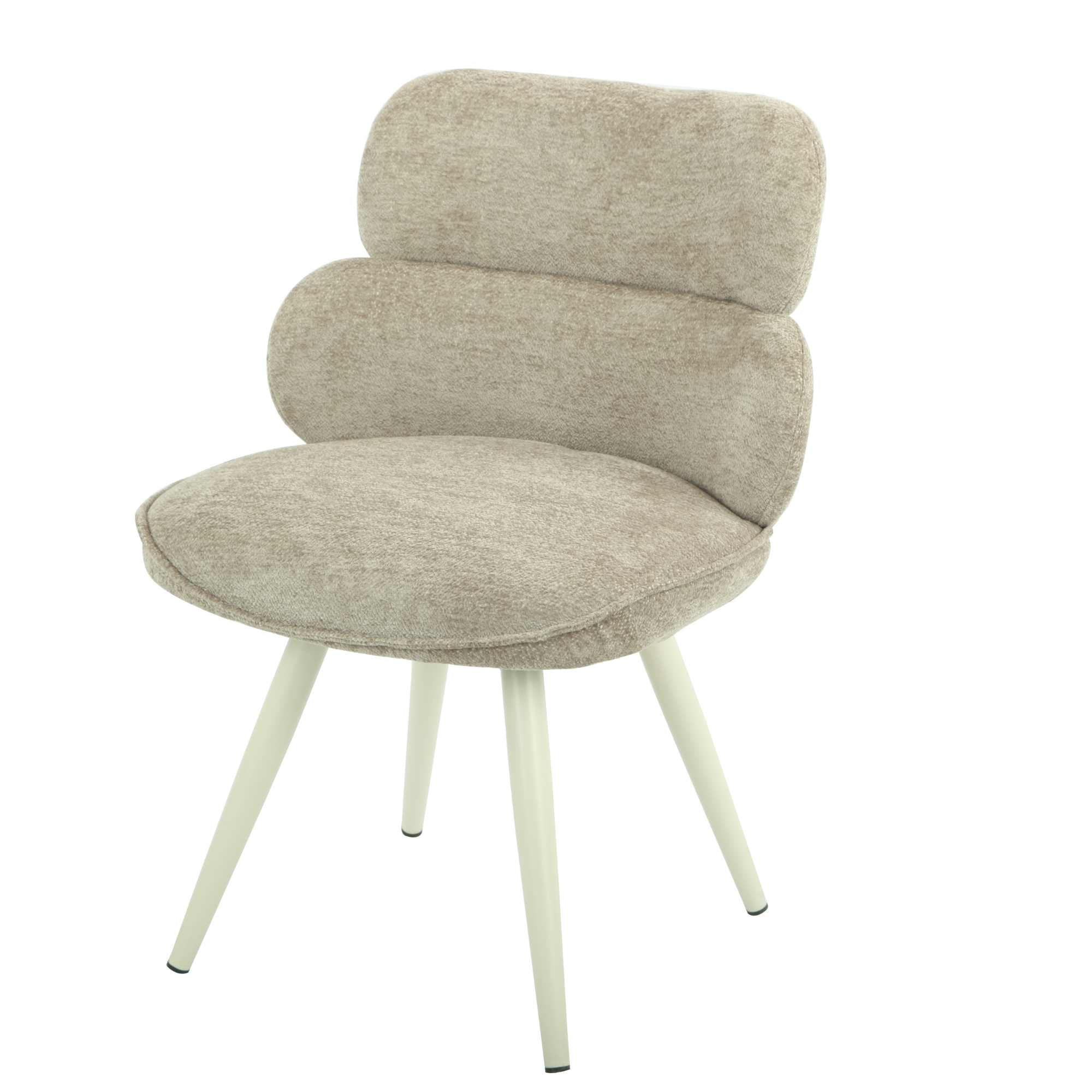 Starfurn eetkamerstoel Abby – taupe – 58,5x57x80cm