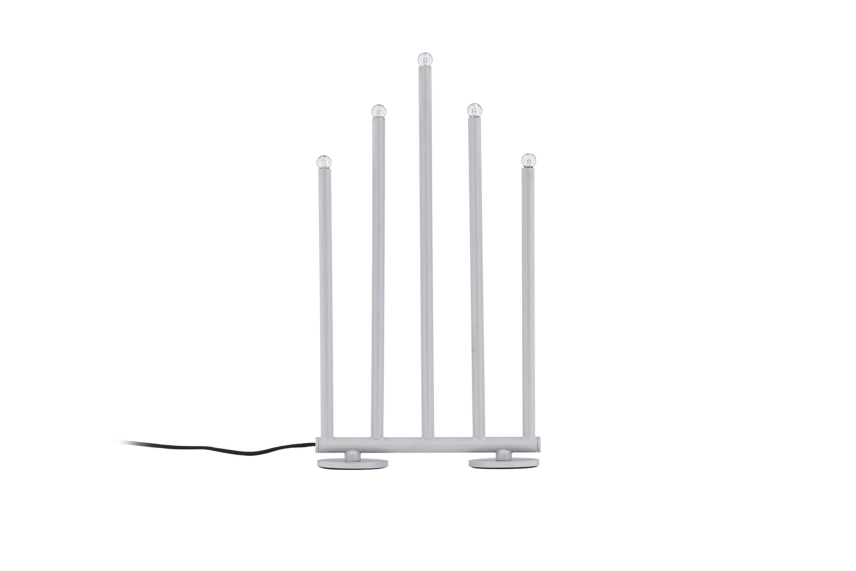 Rebellenclub Kaarsenstandaard Borga Mat – silver – 22 x 7 cm