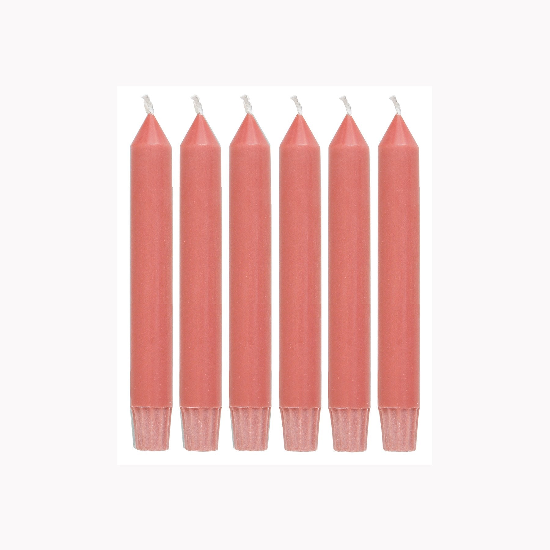 Return to Sender Dinerkaarsen 17 cm terra rood – set van 6