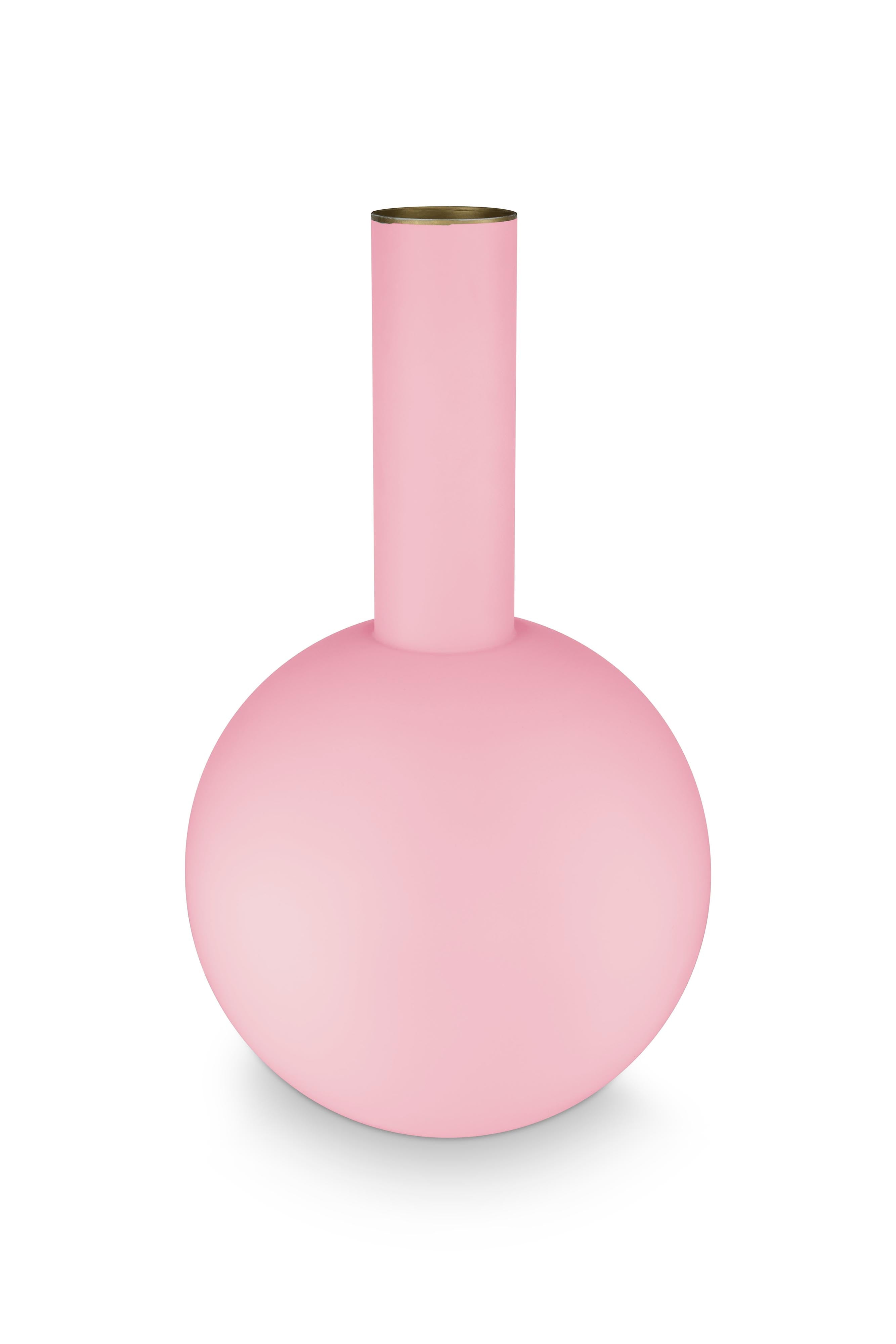 Pip Studio – Bloemenvaas – Roze vaas – Metaal – 24.5x42cm