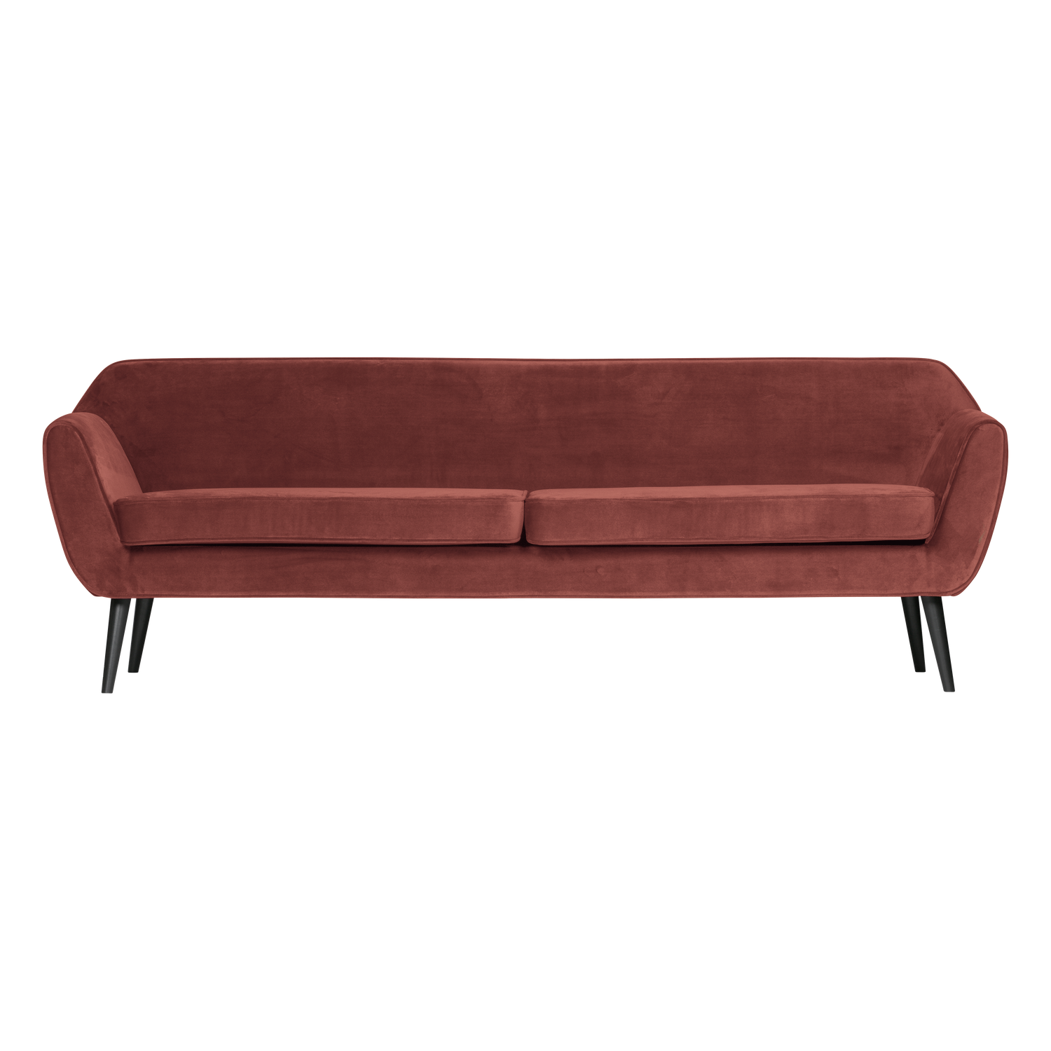 WOOOD XL bank Rocco 230 cm – Velvet – Bordeauxrood