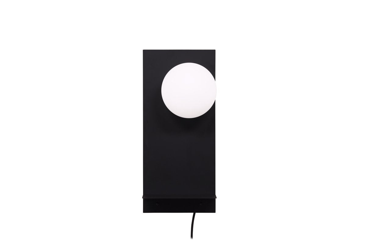Rebellenclub Wandlamp Mio – zwart