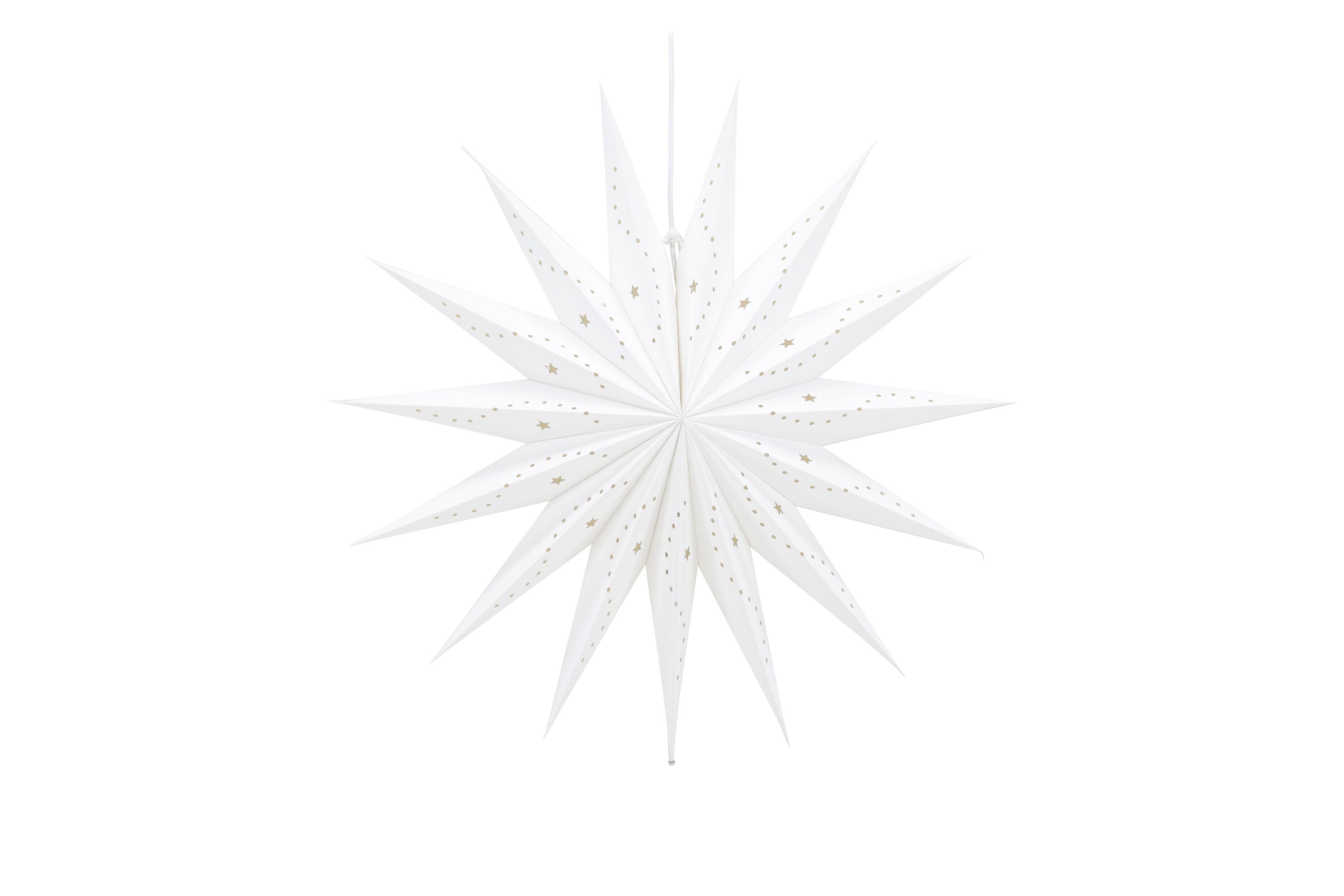 Rebellenclub Hanglamp Waya – wit – Ø 60 cm