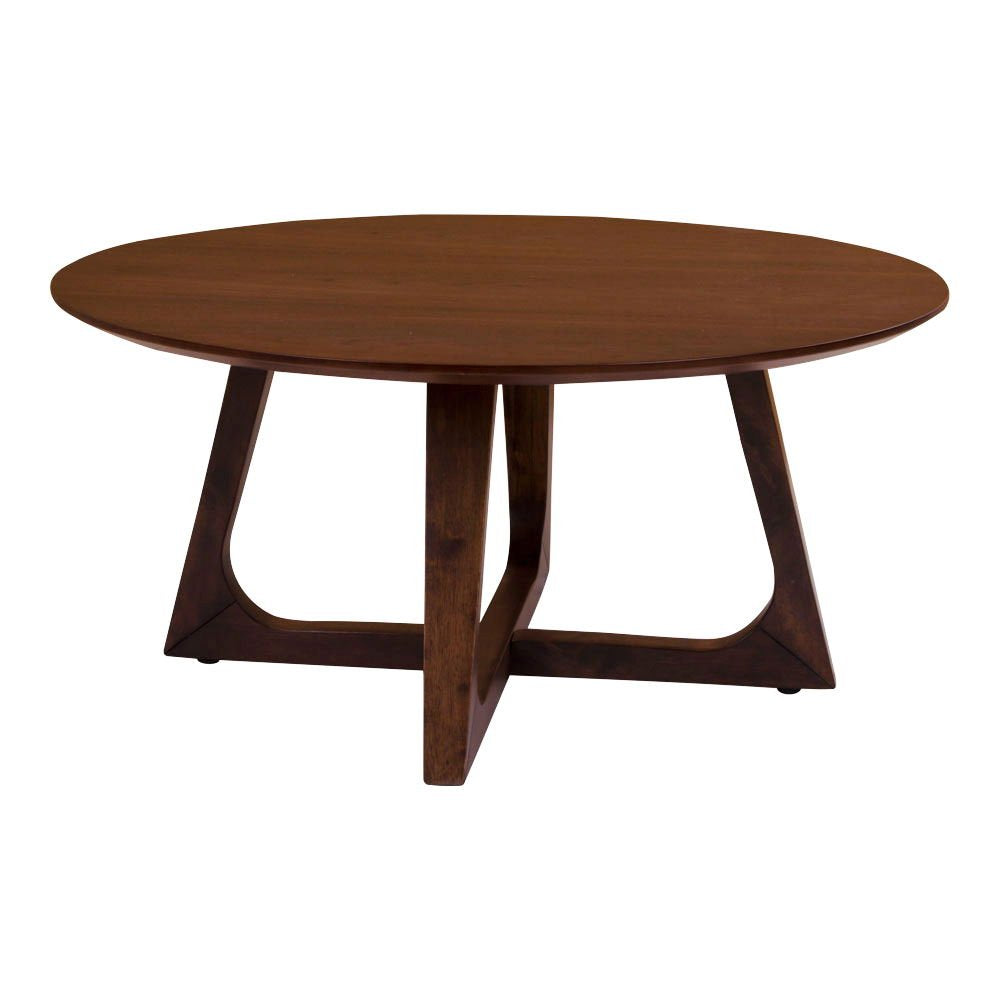 Rebellenclub Salontafel Caleb – ø75 – Walnoot