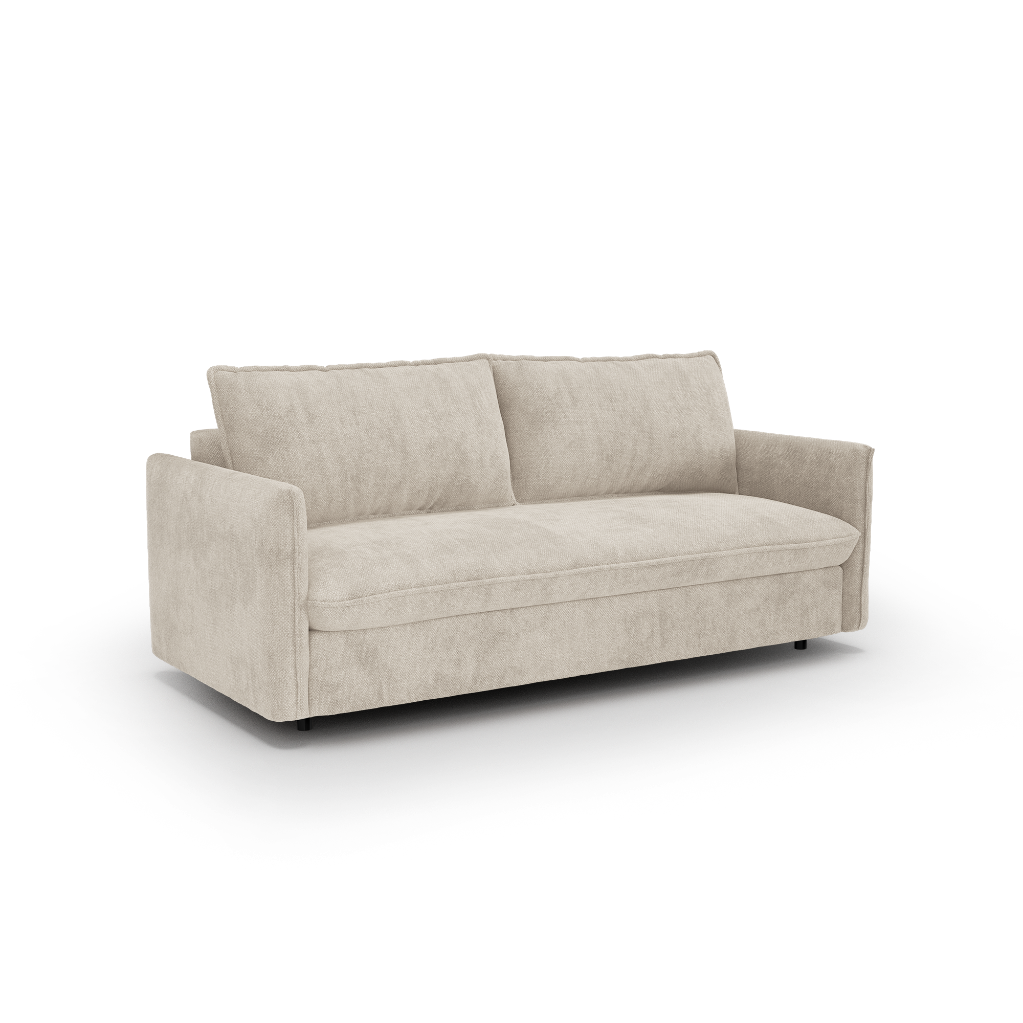 Premium Interiors – Slaapbank Express AVA – geweven stof beige 178cm