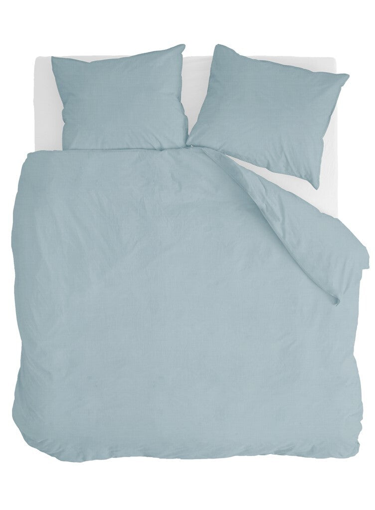Walra – Dekbedovertrek Vintage Cotton – 240×220 cm – Jeans Blauw