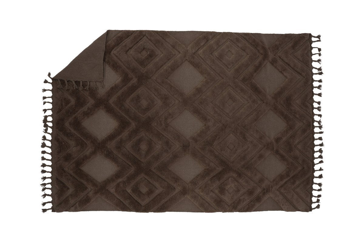 Rebellenclub Vloerkleed Fino – 300 x 200 cm – Bruin