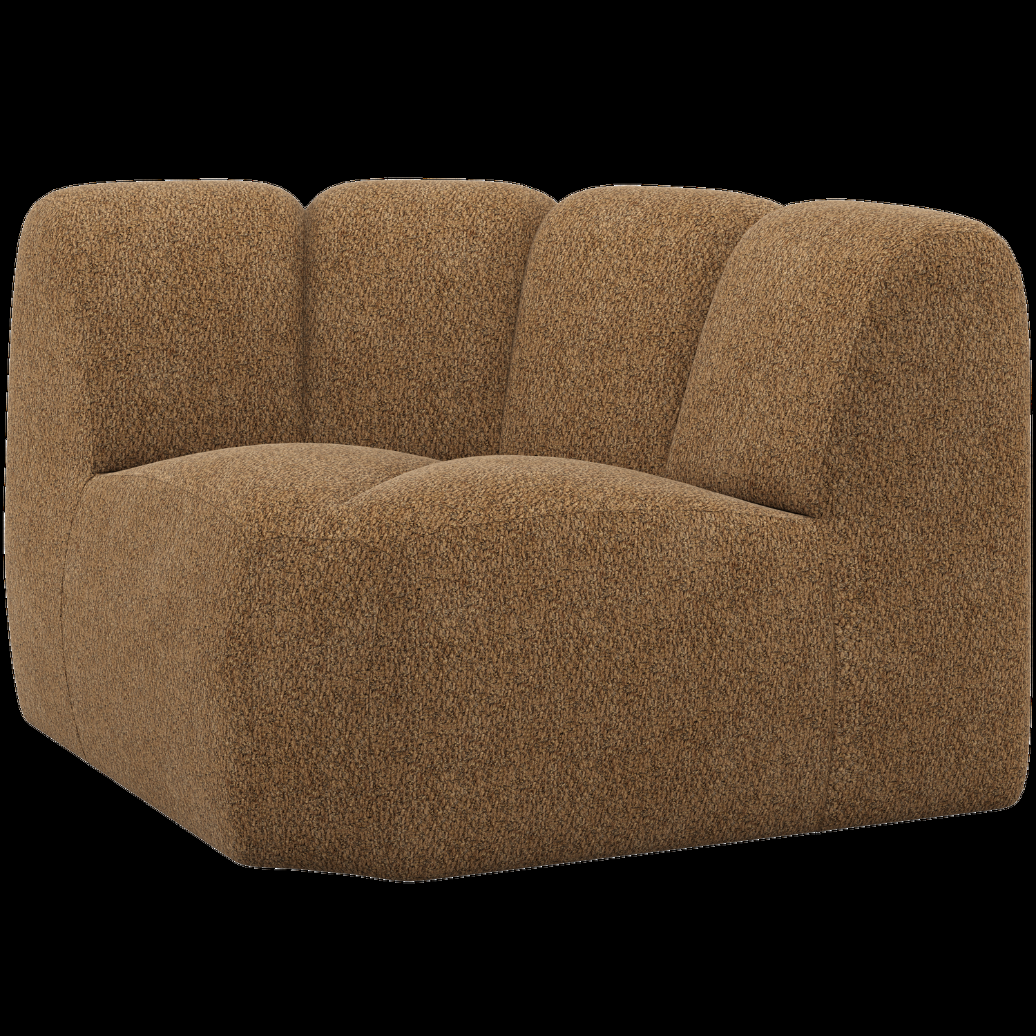 WOOOD bank hoekelement Mojo – Wollig – Honinggeel – 74x110x110