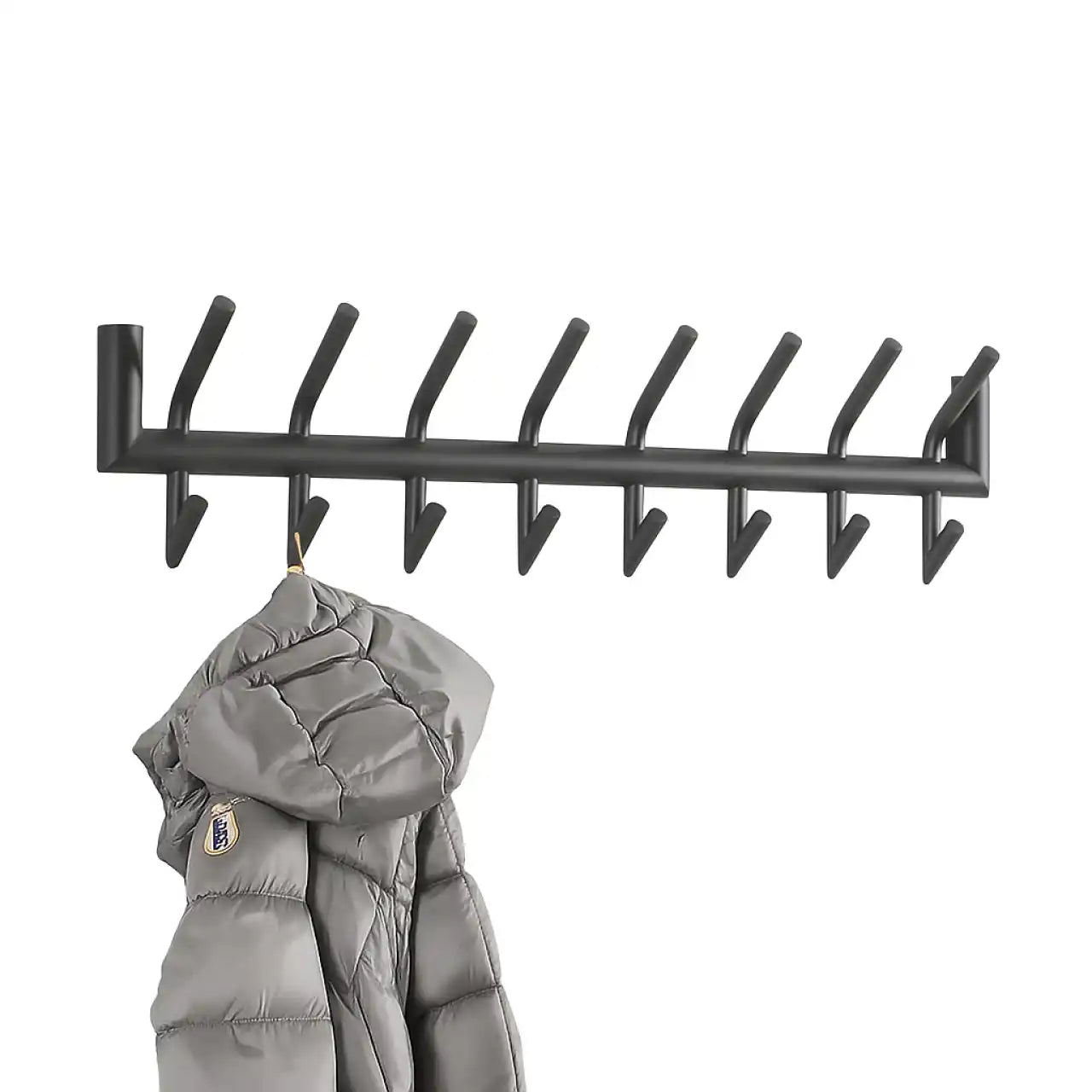 Ylumen Kapstok Tubo – B 78 cm H 19 cm – zwart
