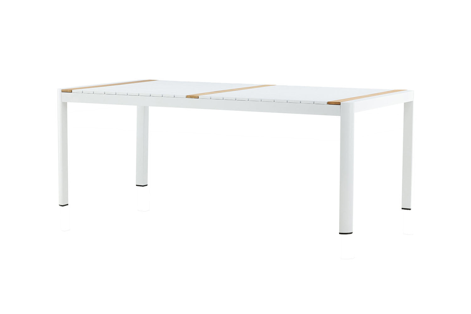 Rebellenclub Rechthoekige Tuintafel Ferna – 200 x 100cm – Wit
