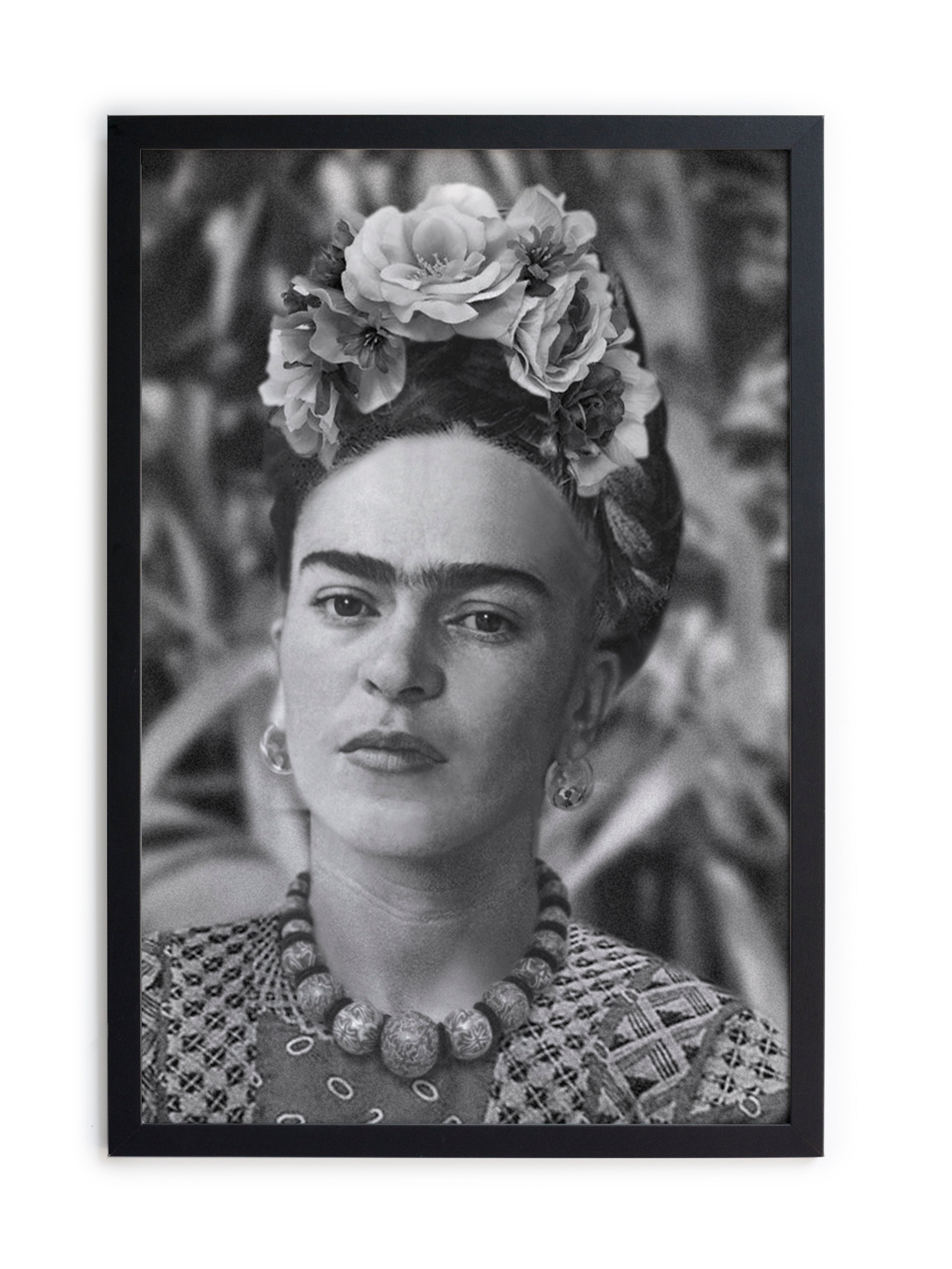 Zwarte lijst met kader 40×30 Frida portret 5