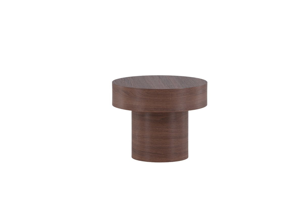 Rebellenclub Bijzettafel Medle – ø50 cm – Walnoot