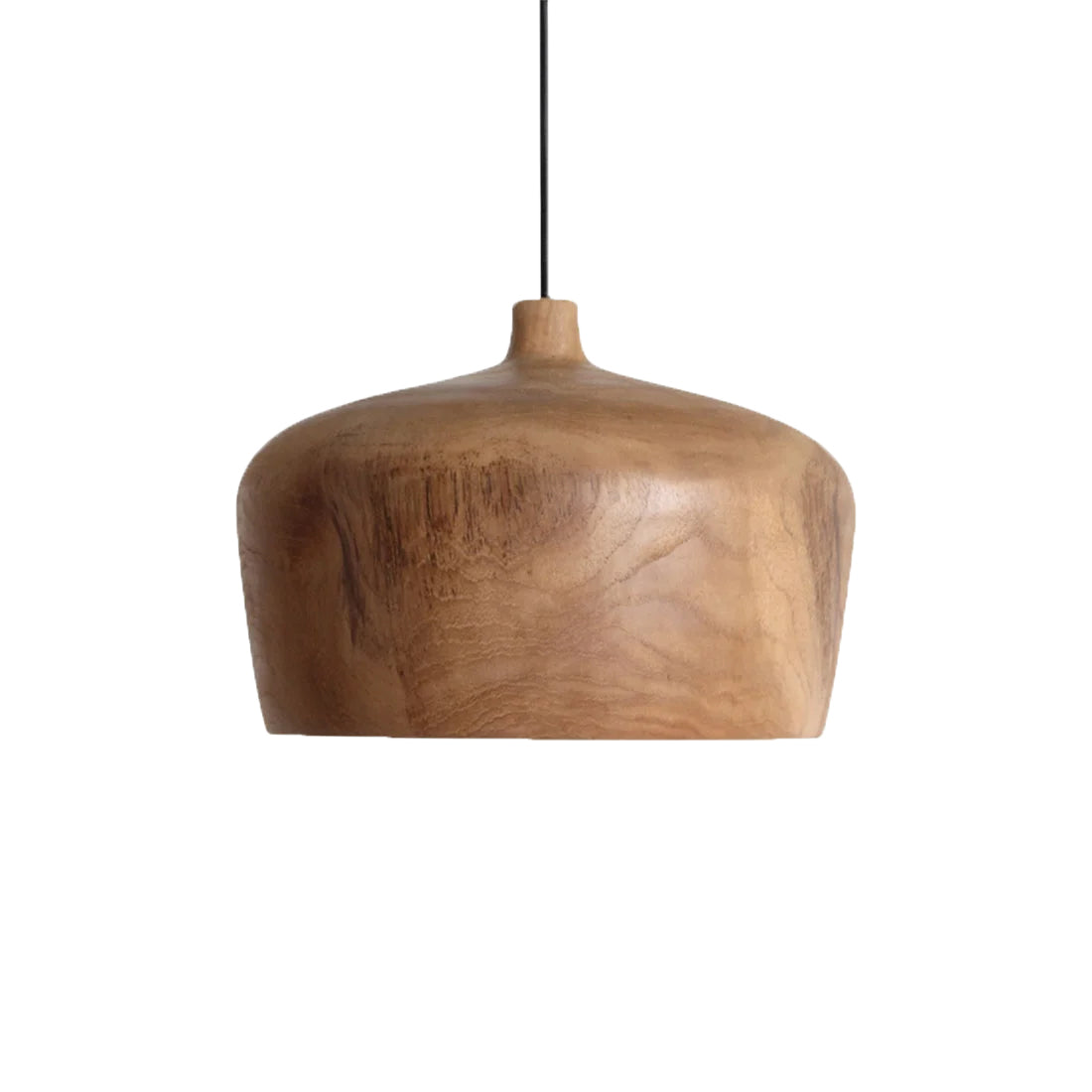 Raw materials hanglamp Sirocco Dome – teakhout – 30x30x20 cm