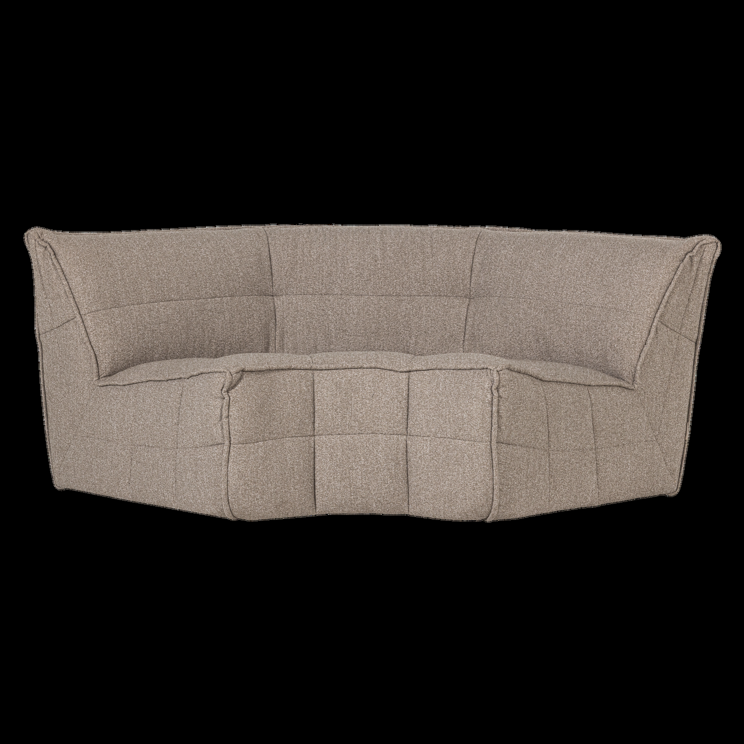 vtwonen hoekelement Cluster – Bouclé – Khaki Bruin – 81x205x91